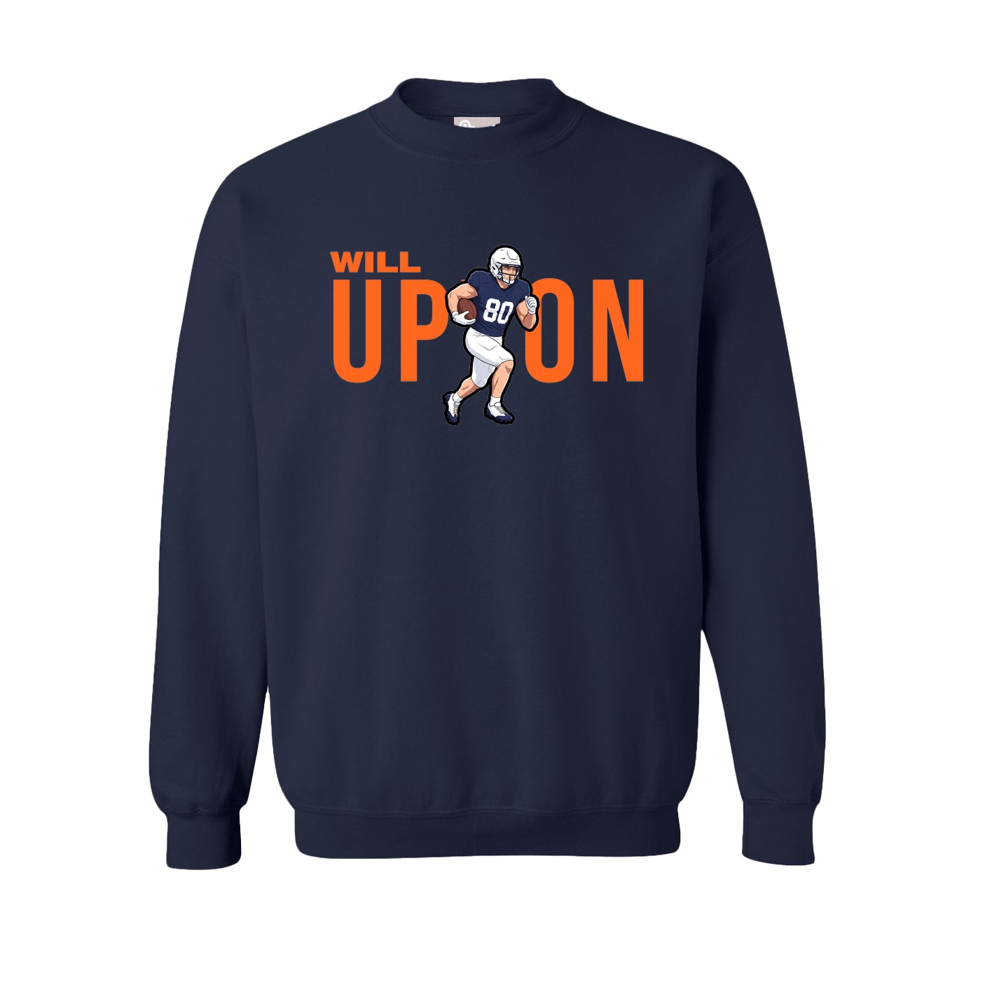 Fleece Crew — Player Name in Navy