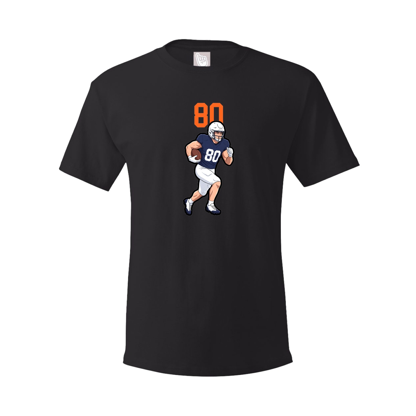 Youth Tee — Number Top in Black