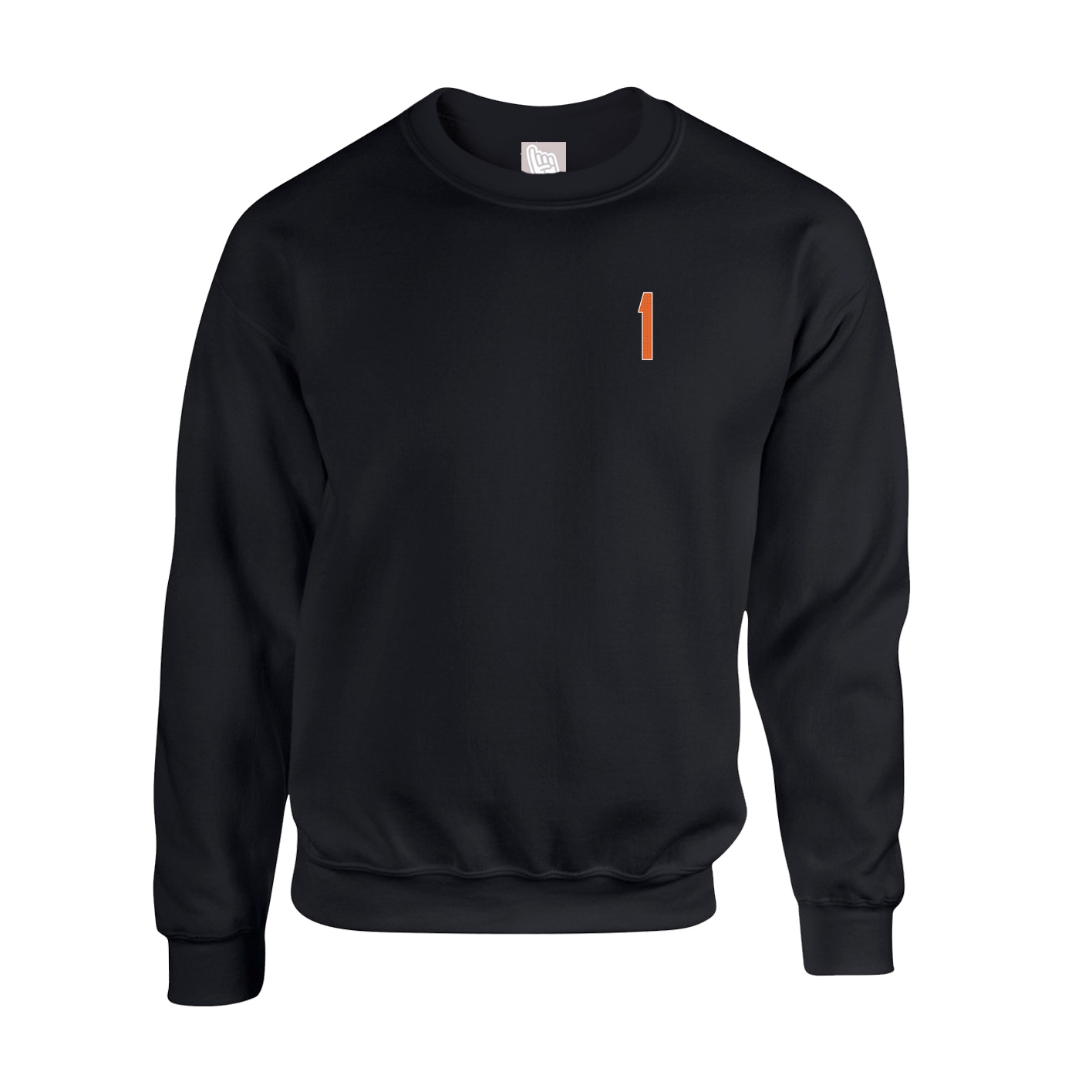 Fleece Crew — Front Shirsy in Black