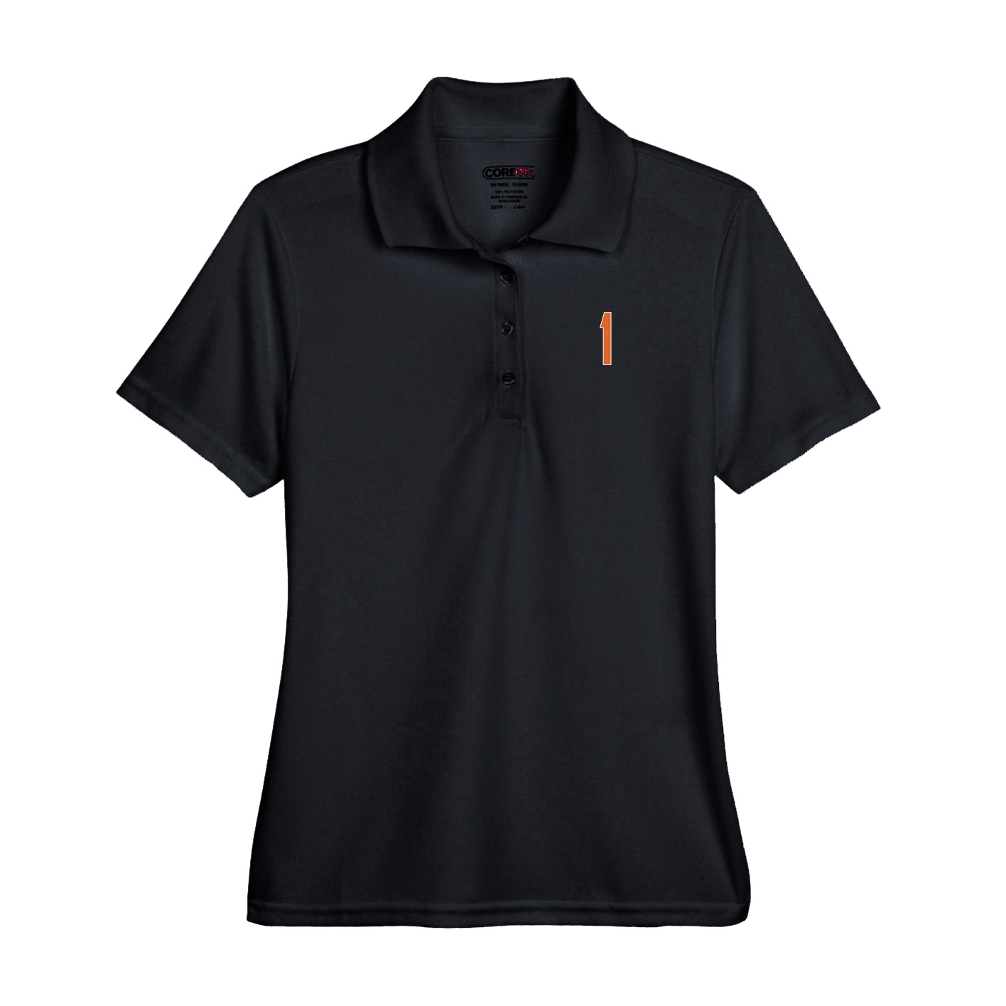 Performance Polo — Front Shirsy in Black