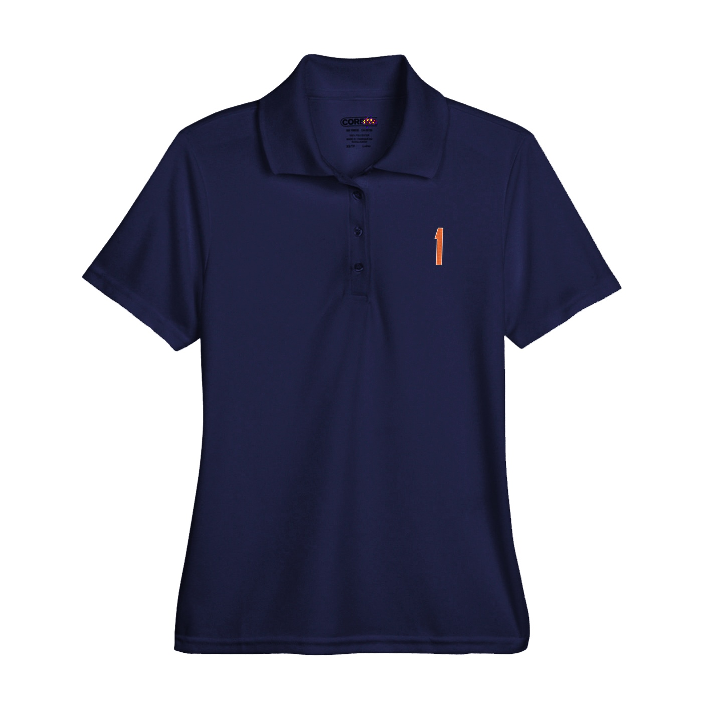 Womens Performance Polo — Front Shirsy in Navy