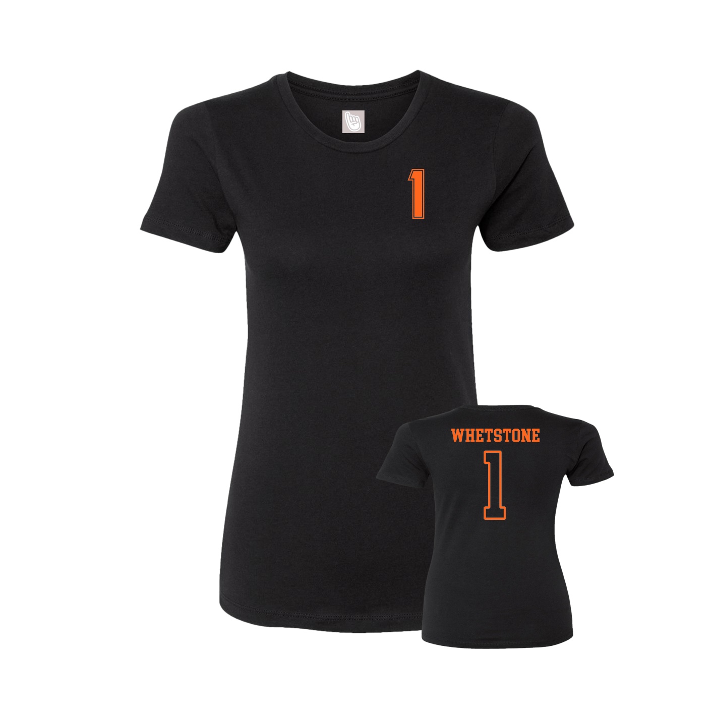 Womens Tee — Chest Back in Black