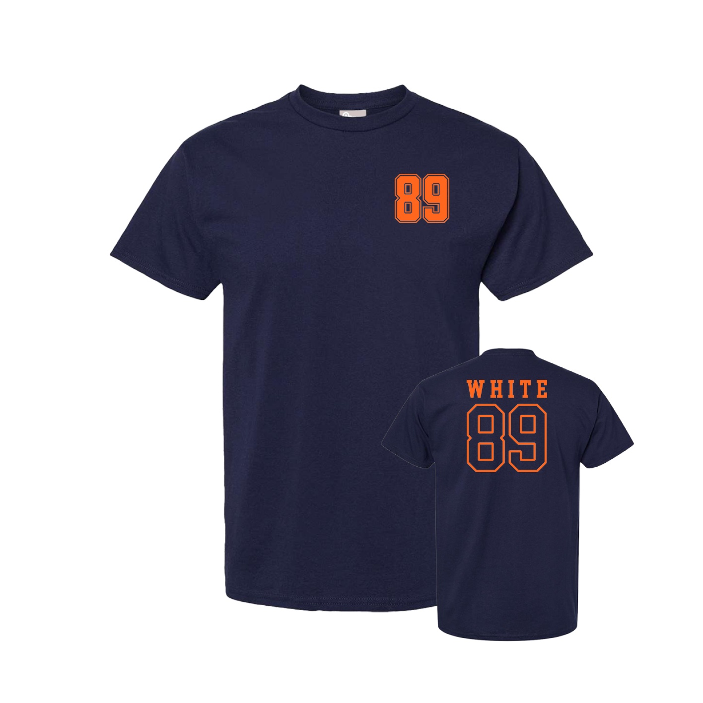 Youth Tee — Chest Back in Navy