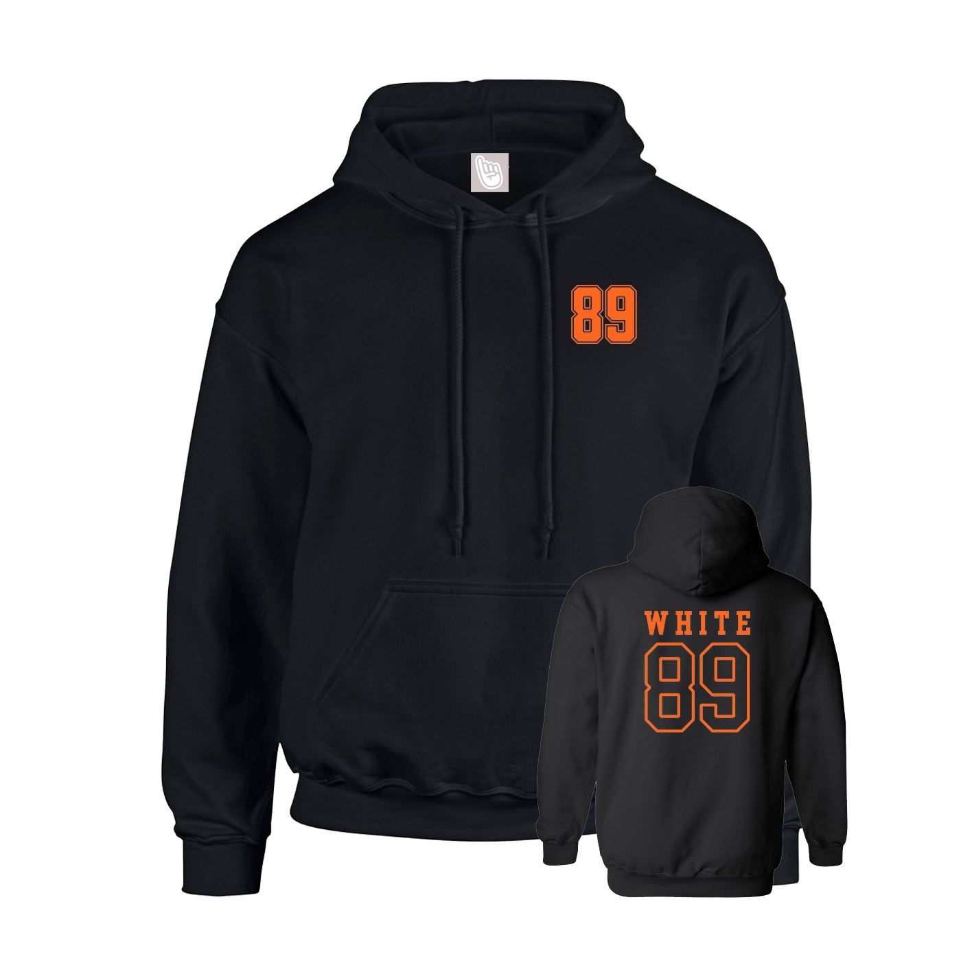 Youth Hoodie — Chest Back in Black