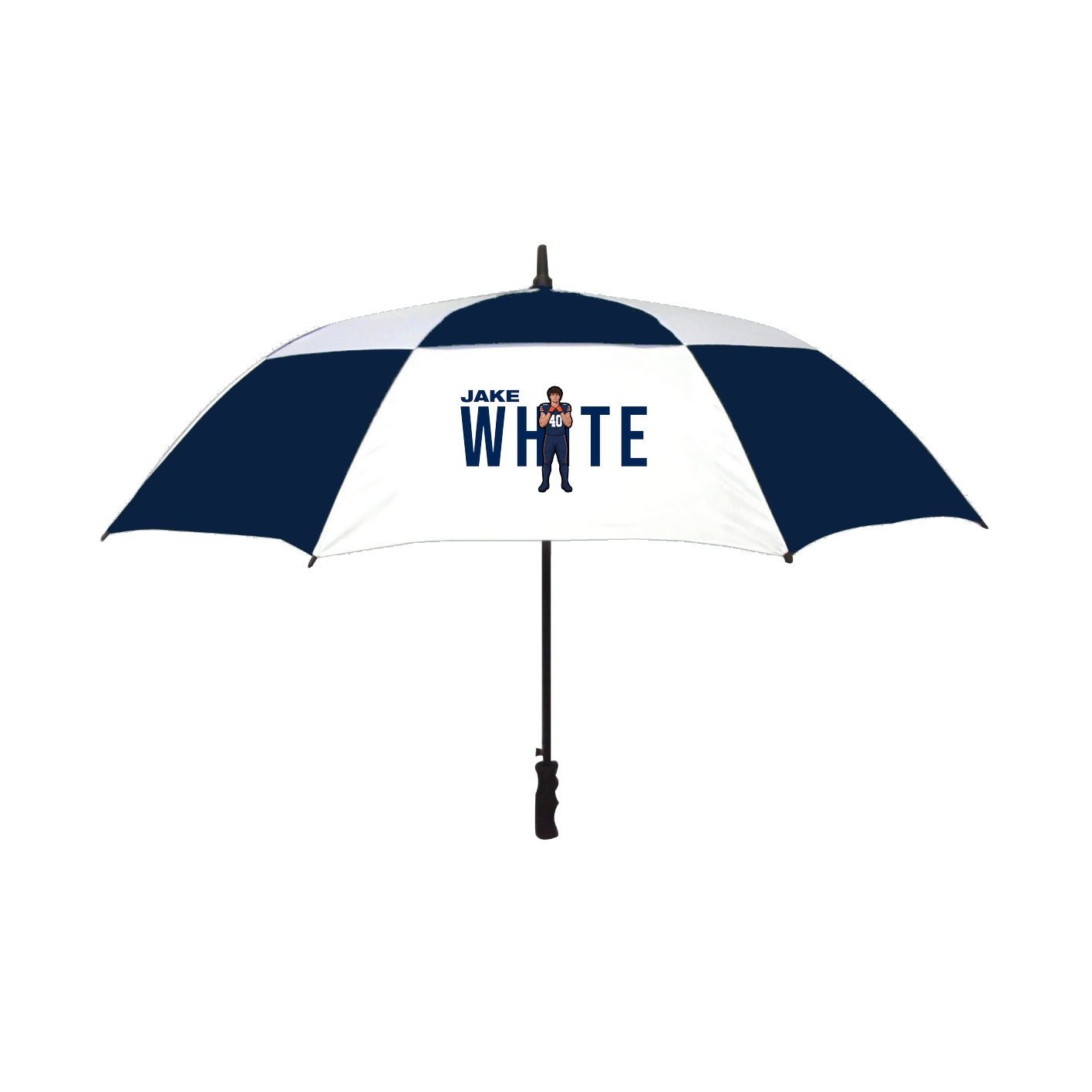 Golf Umbrella — Player Name in Navy