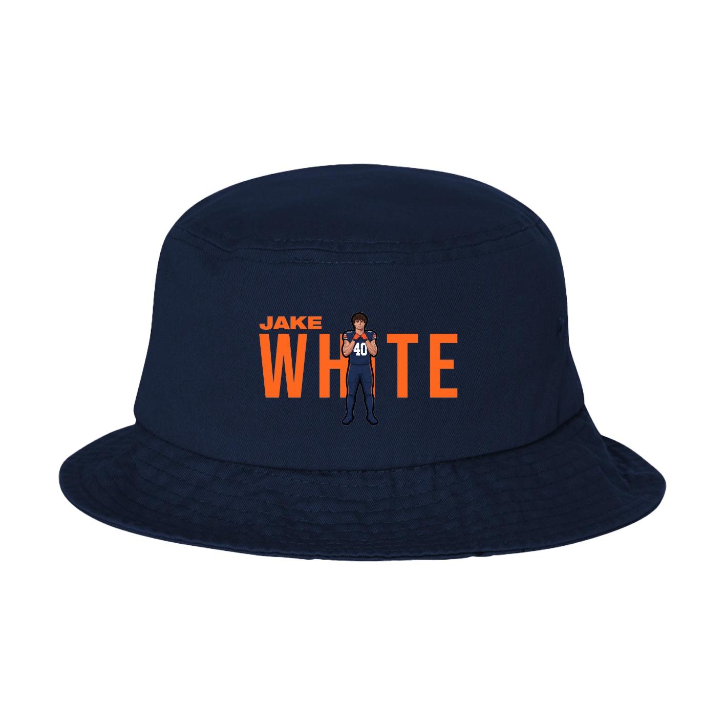 Bucket Cap — Player Name in Navy