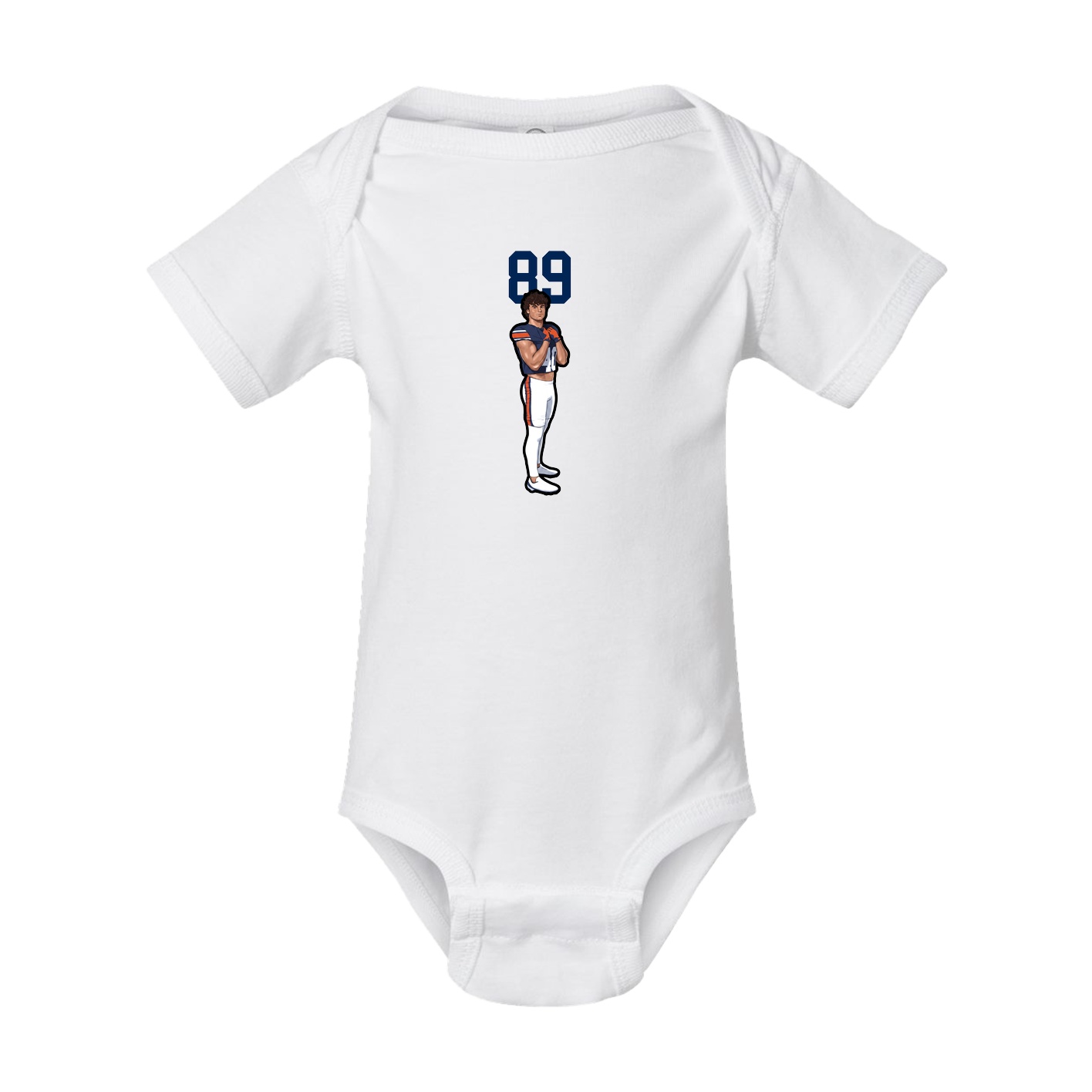 Baby Onesie — Number Top in White