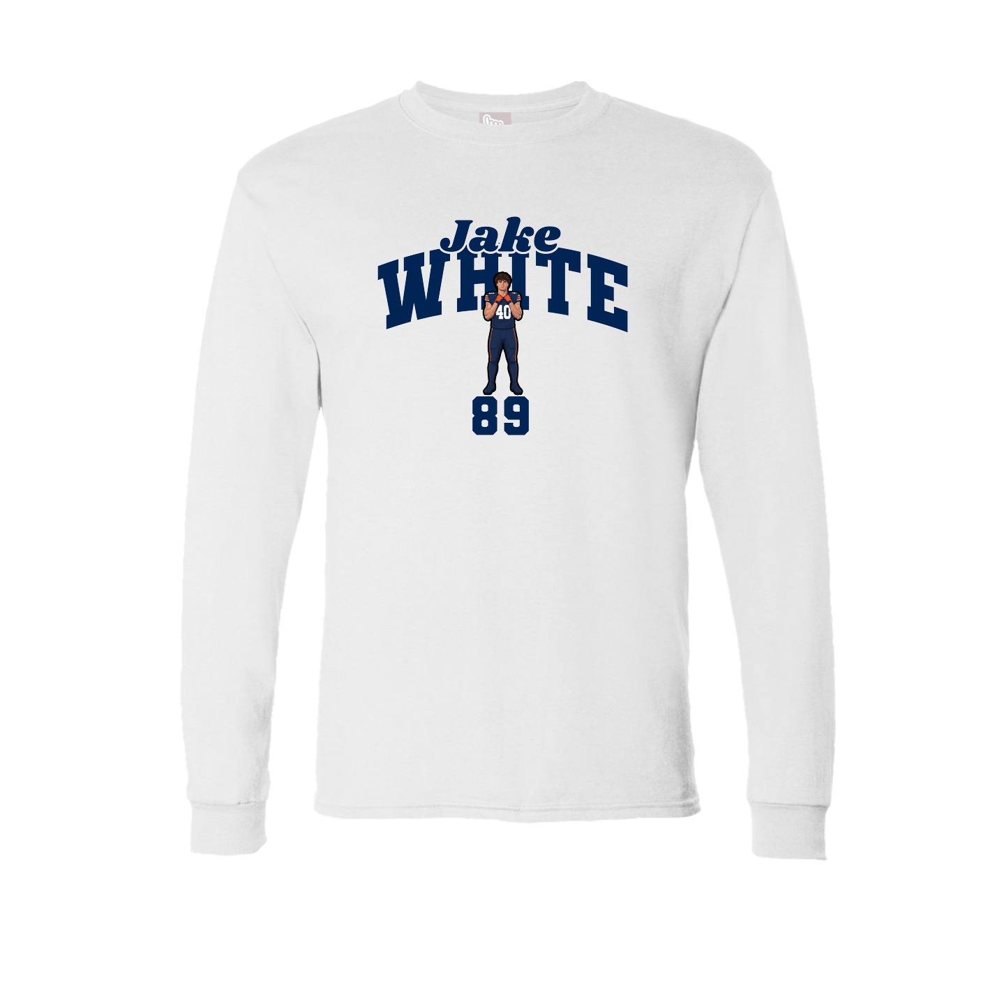 Long Sleeve Tee — Signature Arch in White