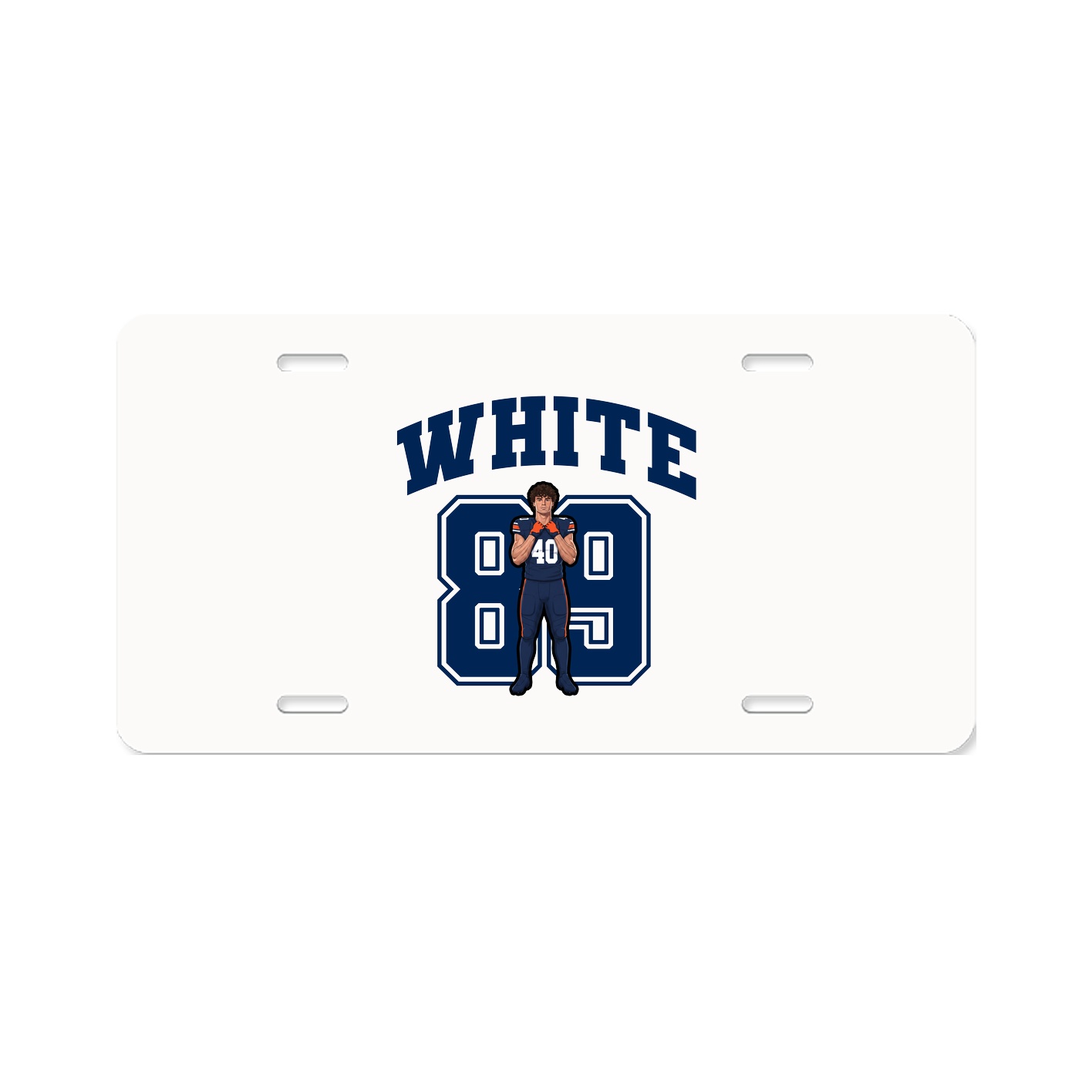 License Plate — Number in Classic