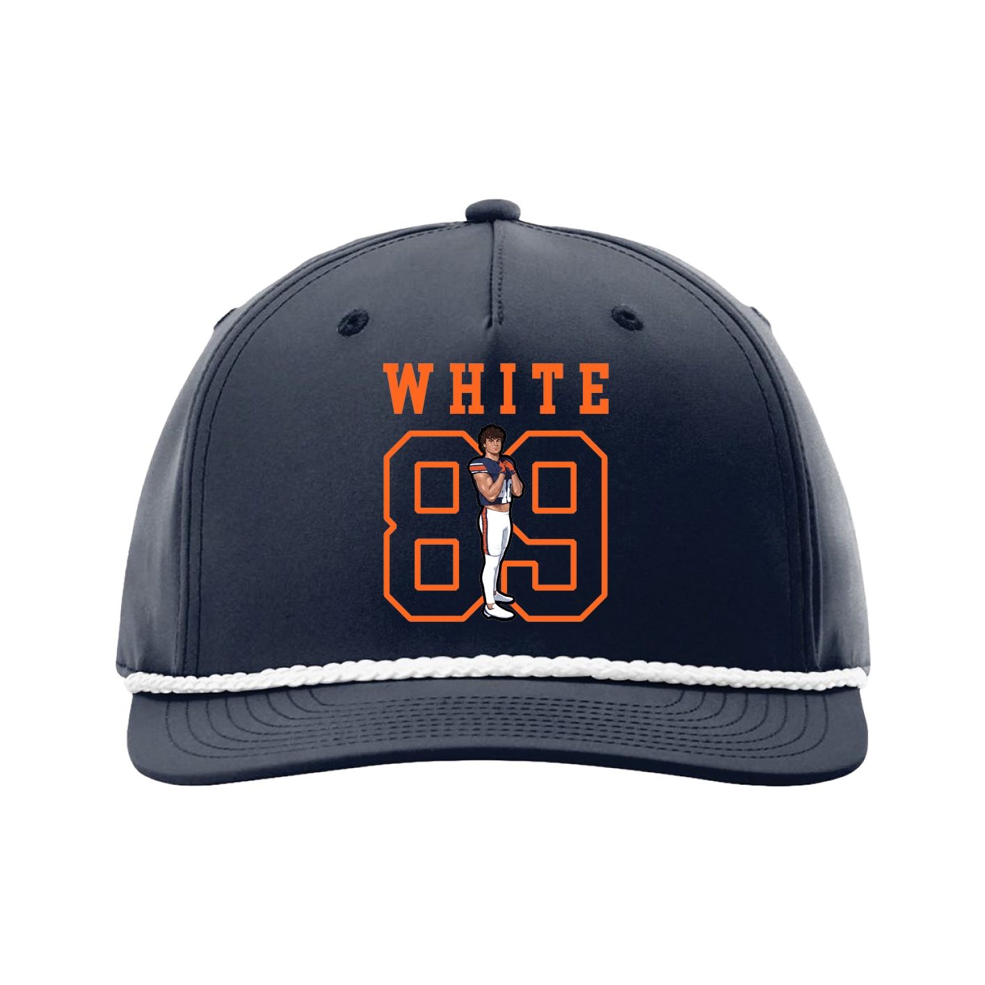 Five-Panel Classic Rope Cap — Shirsey in Navy