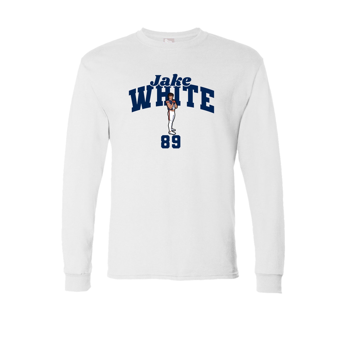 Long Sleeve Tee — Signature Arch in White