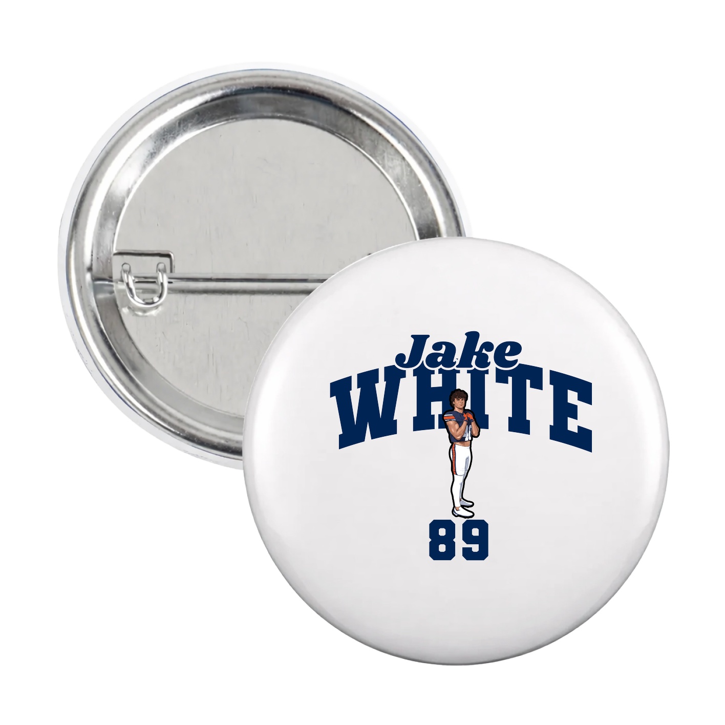 Game Day Button — Signature Arch in White