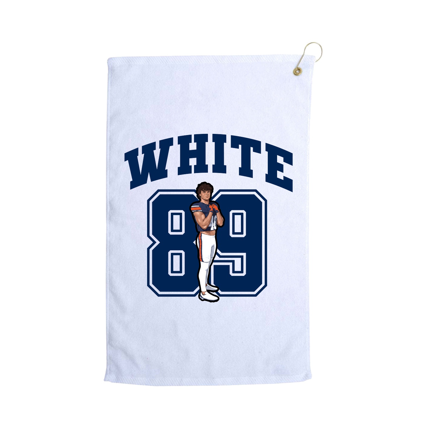Golf Towel — Number in White