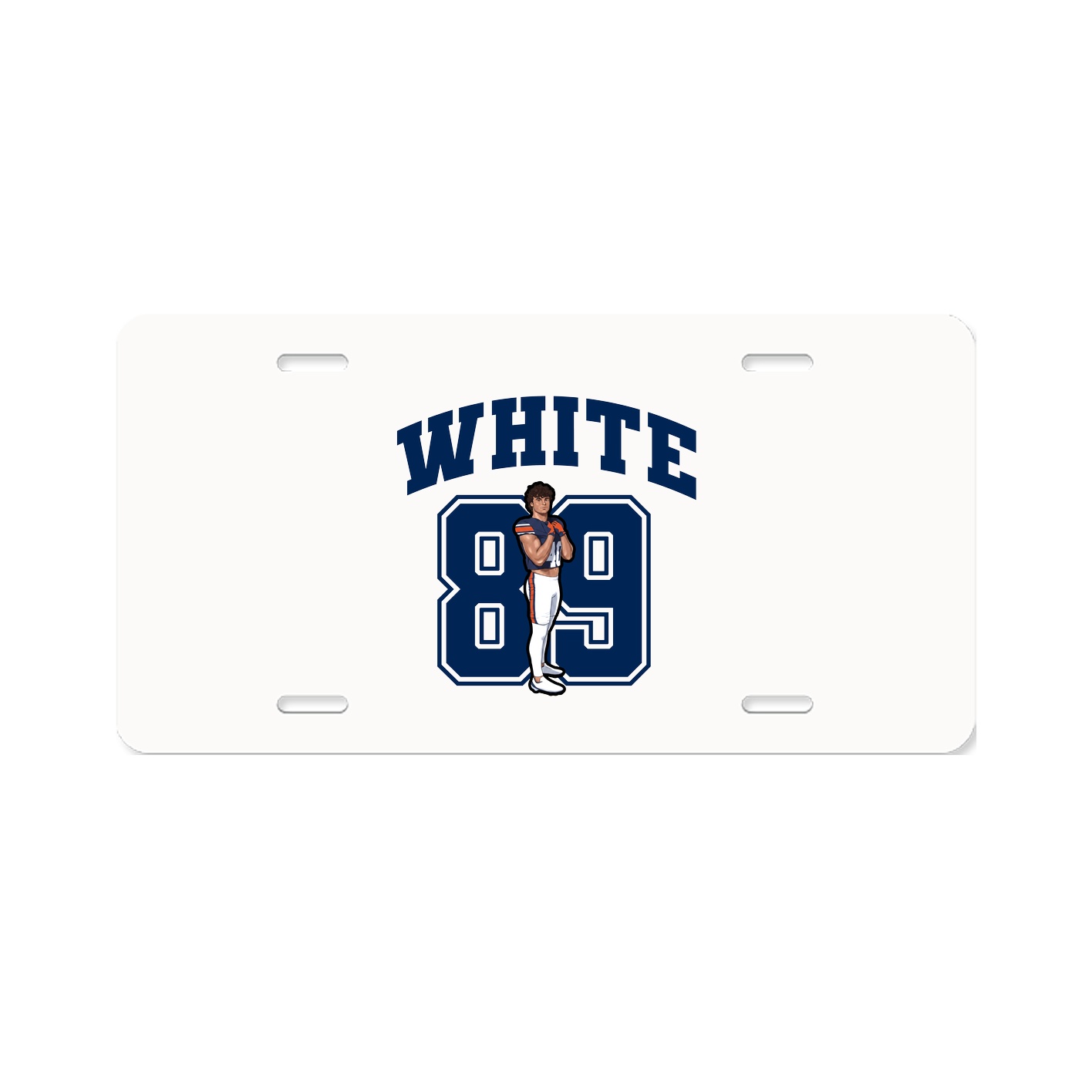 License Plate — Number in Classic