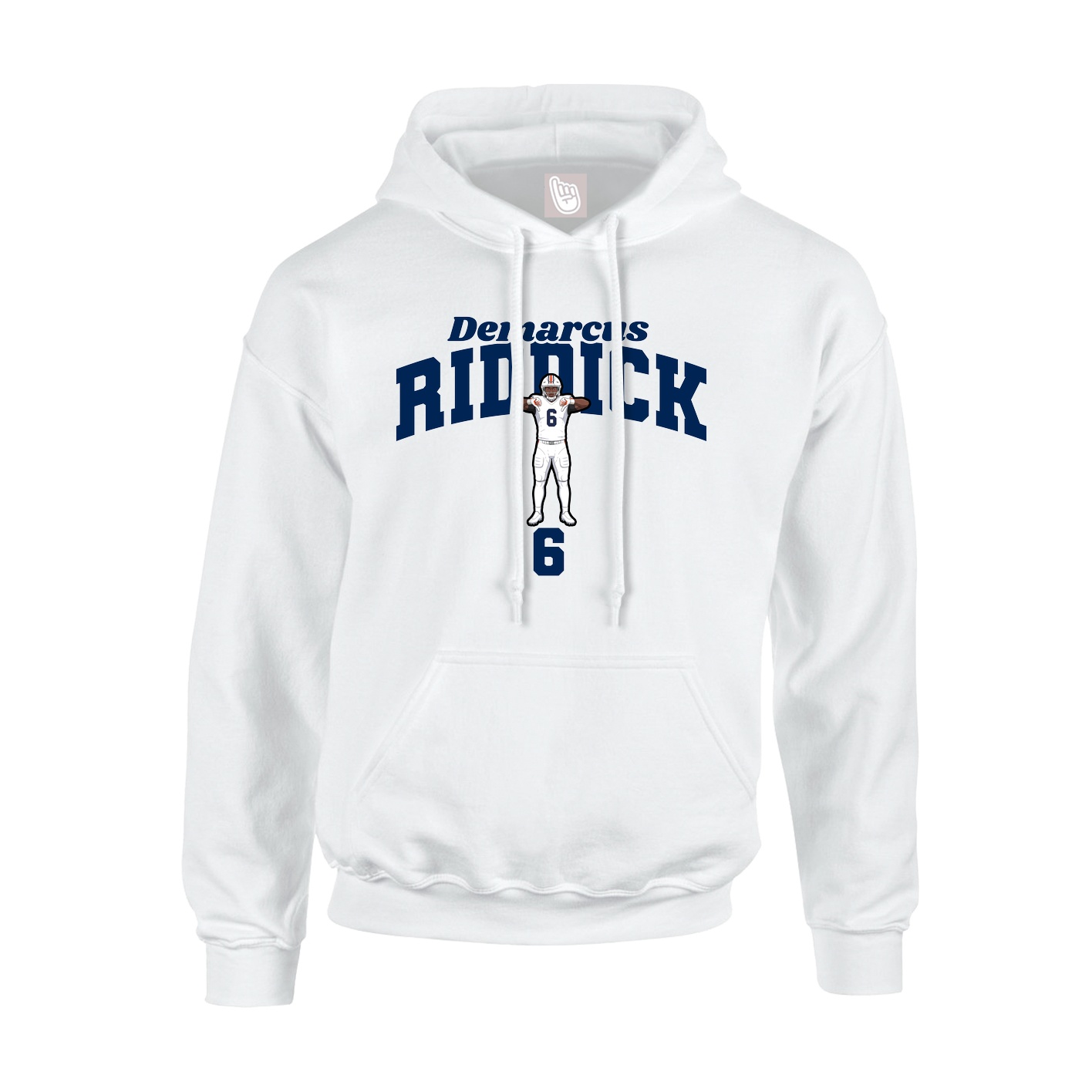 Hoodie — Signature Arch in White