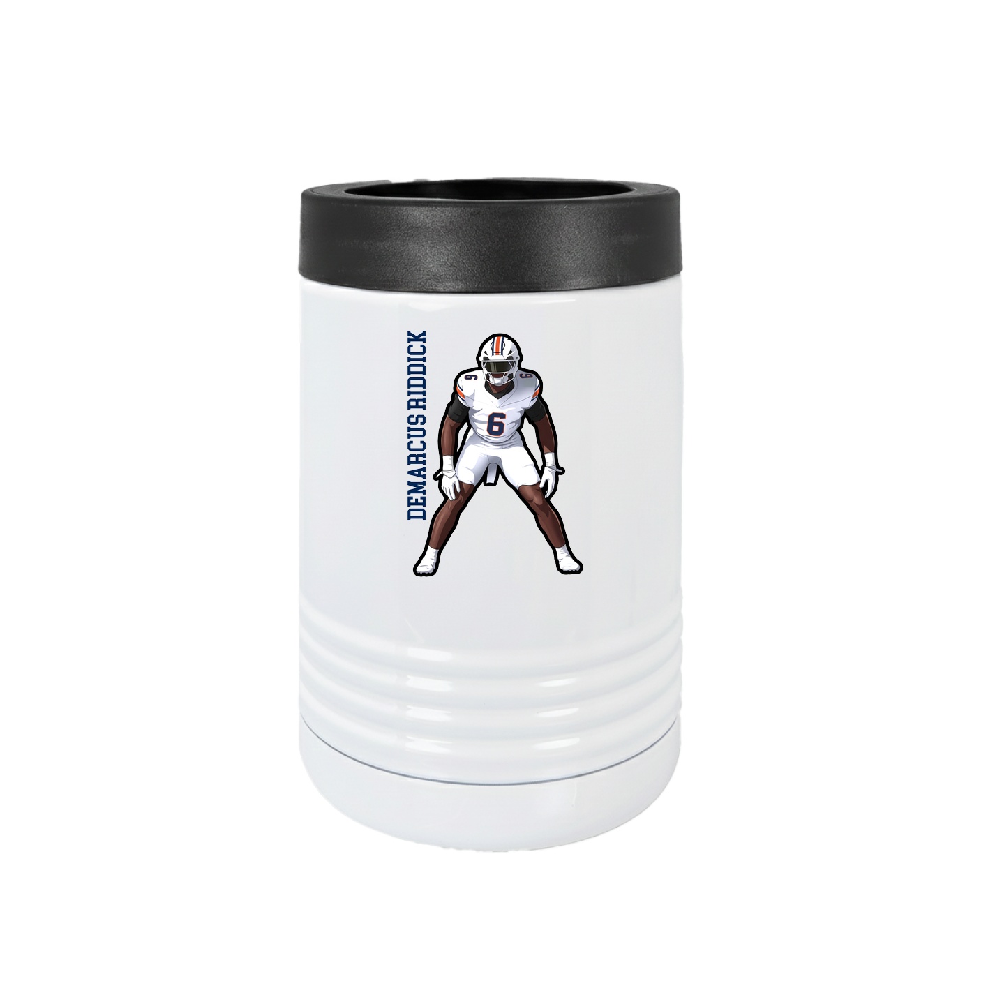 Beverage Holder — Name Vertical in White
