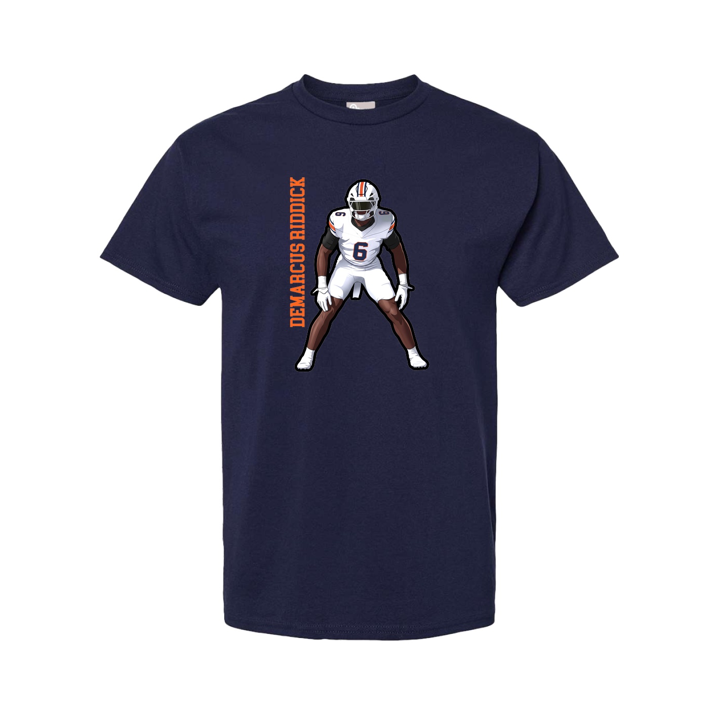 Youth Tee — Name Vertical in Navy
