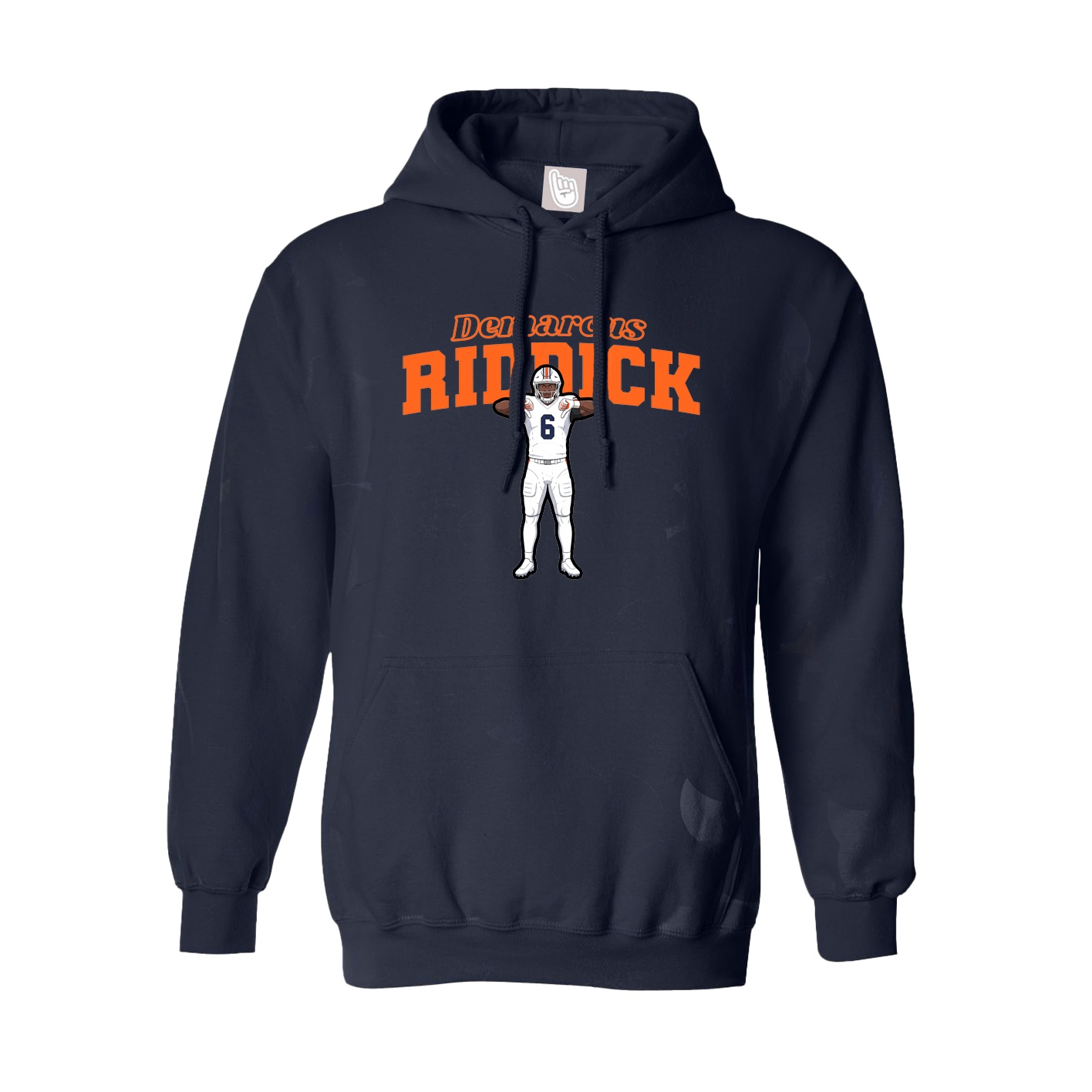Youth Hoodie — Name Arch in Navy