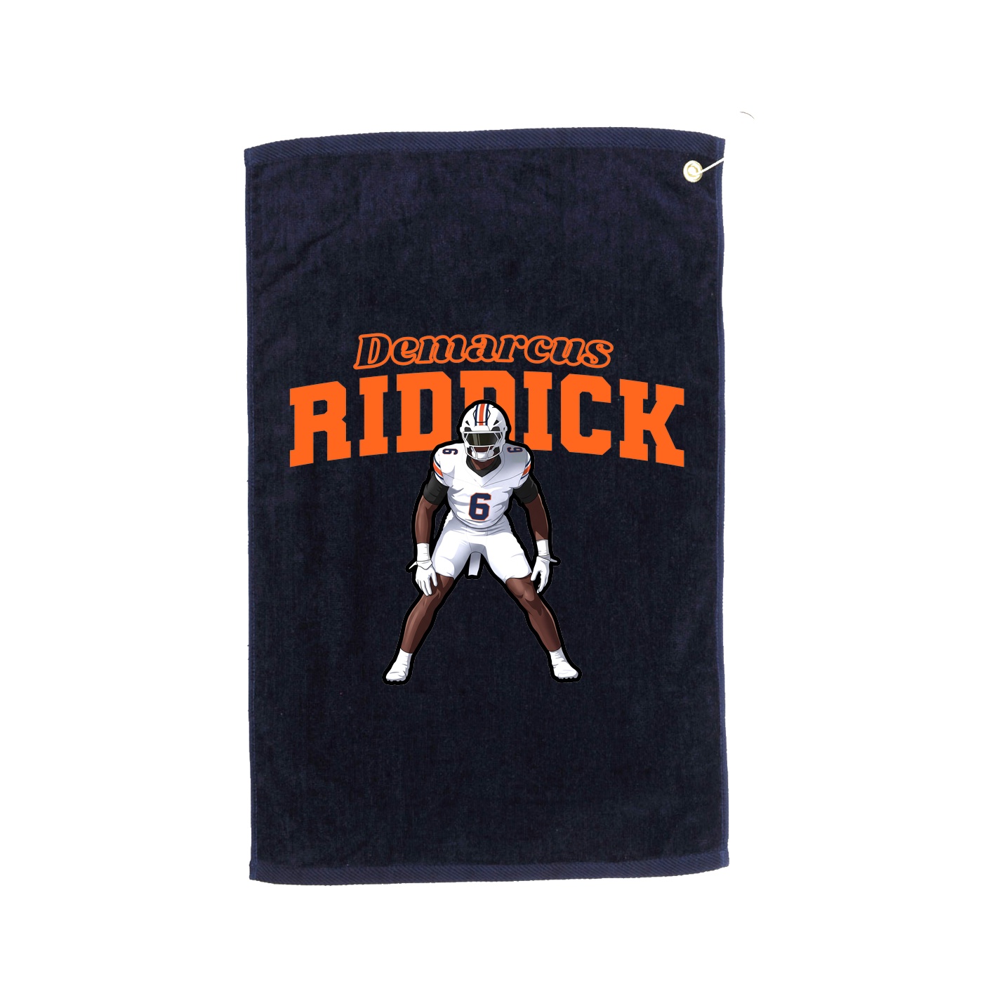 Golf Towel — Name Arch in Navy