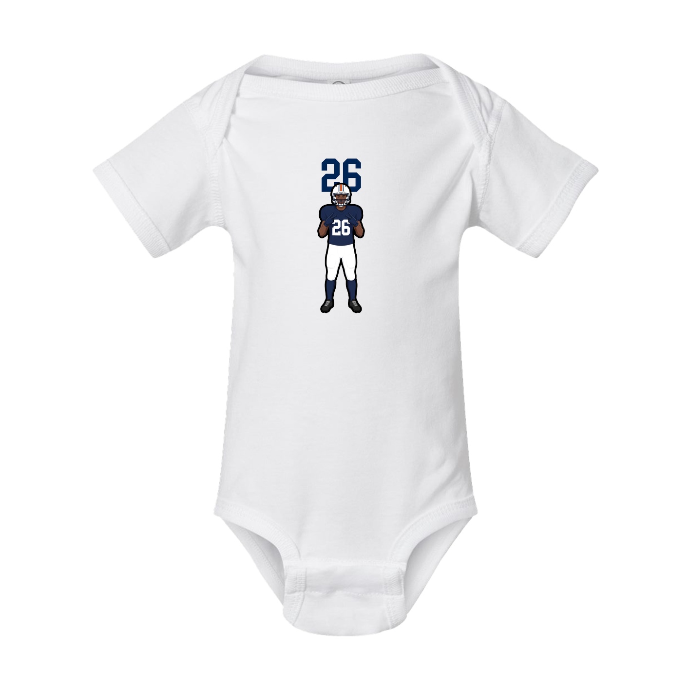 Baby Onesie — Number Top in White