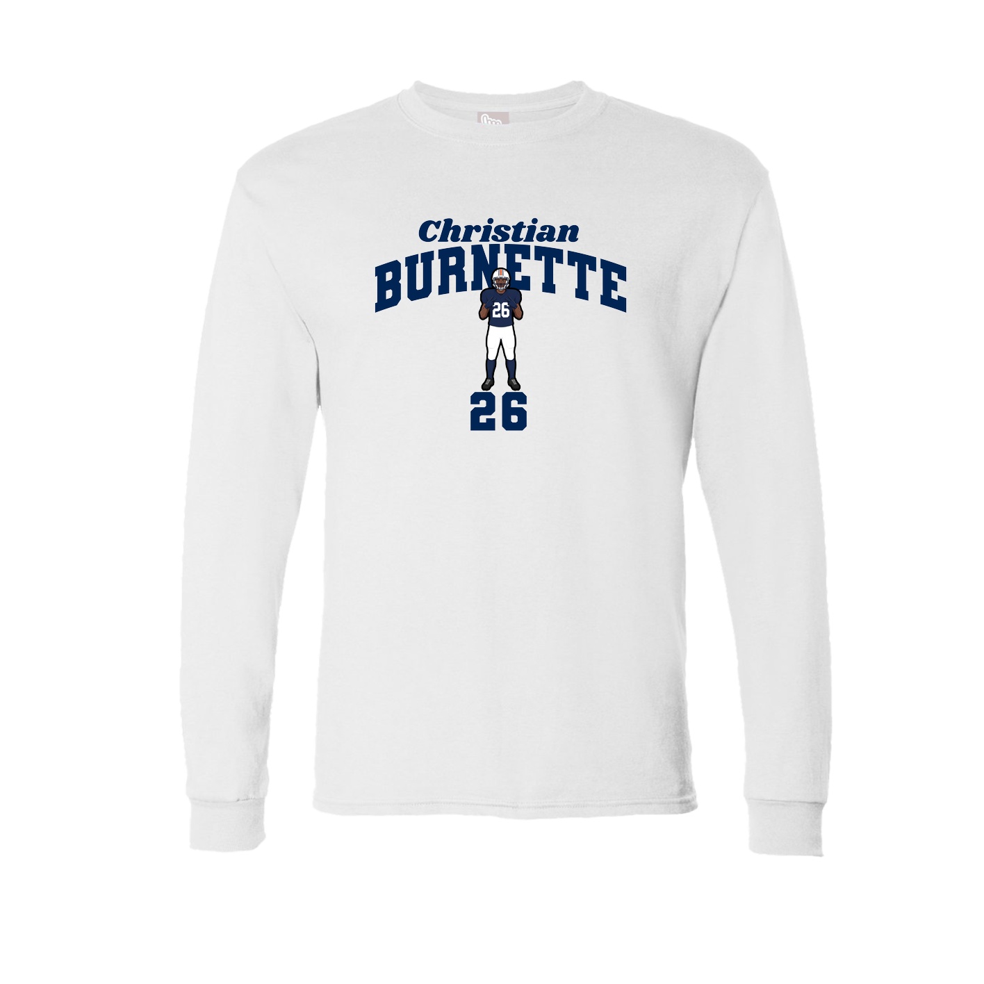 Long Sleeve Tee — Signature Arch in White