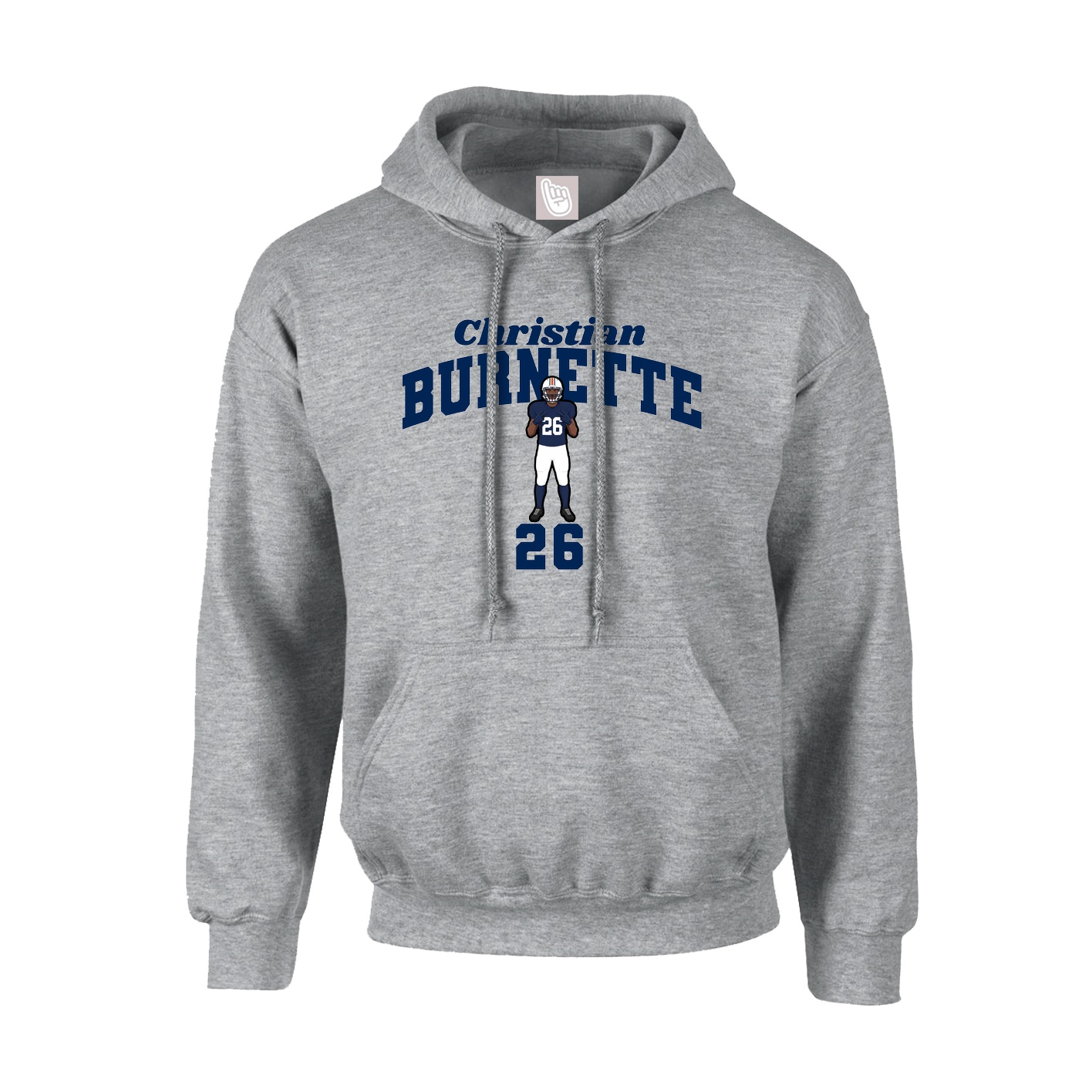 Youth Hoodie — Signature Arch in Grey
