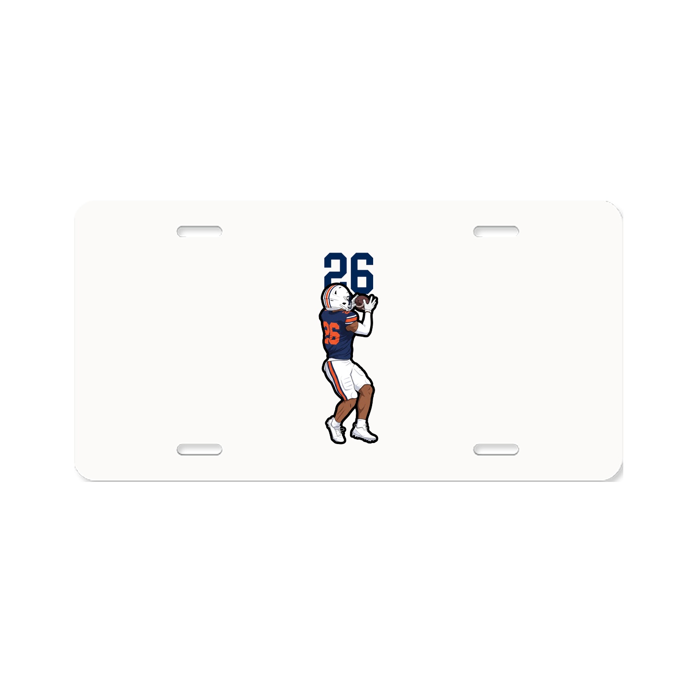 License Plate — Number Top in Classic