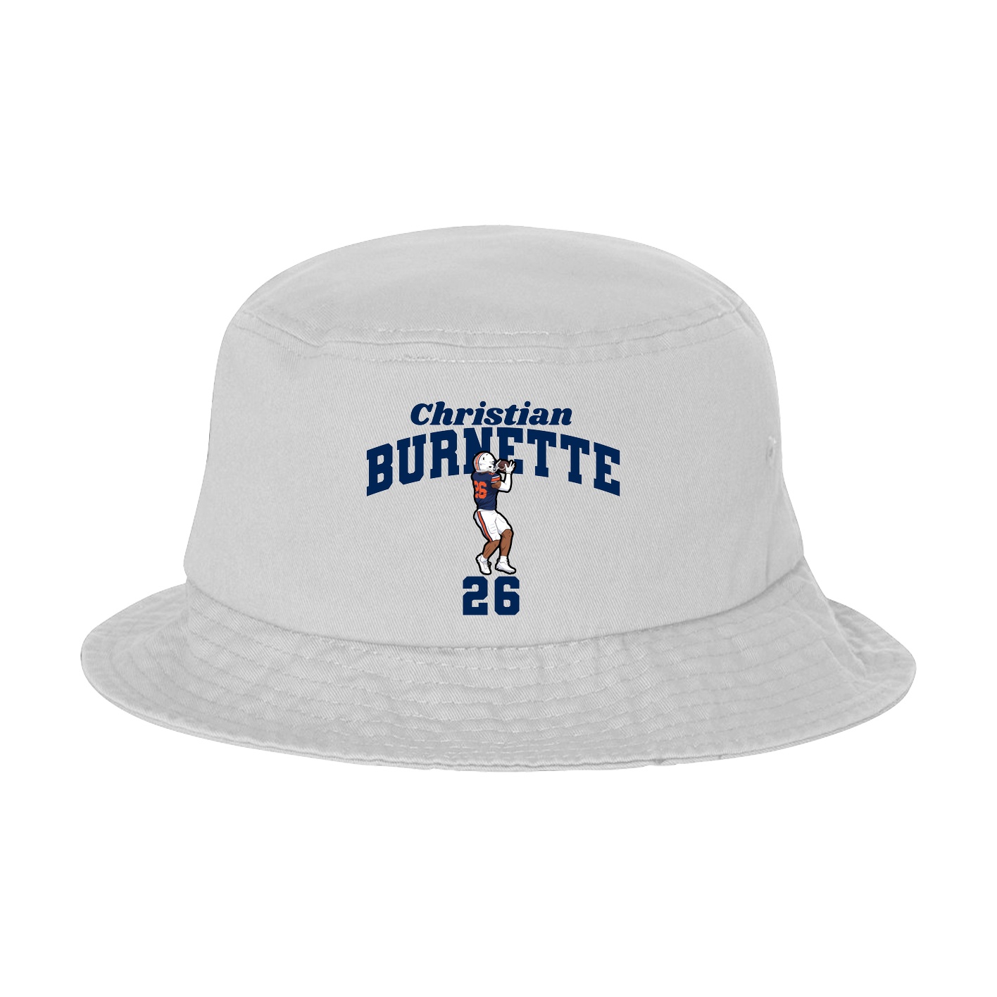 Bucket Cap — Signature Arch in White