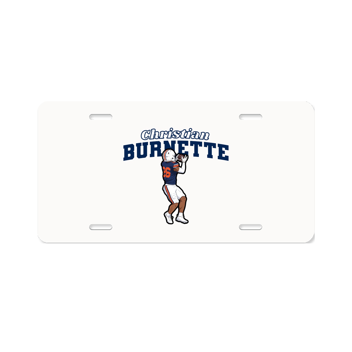 License Plate — Name Arch in Classic