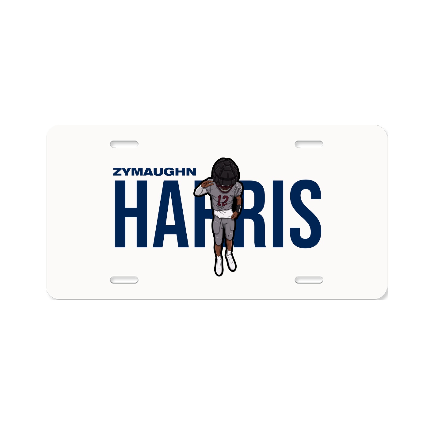 License Plate — Player Name in Classic