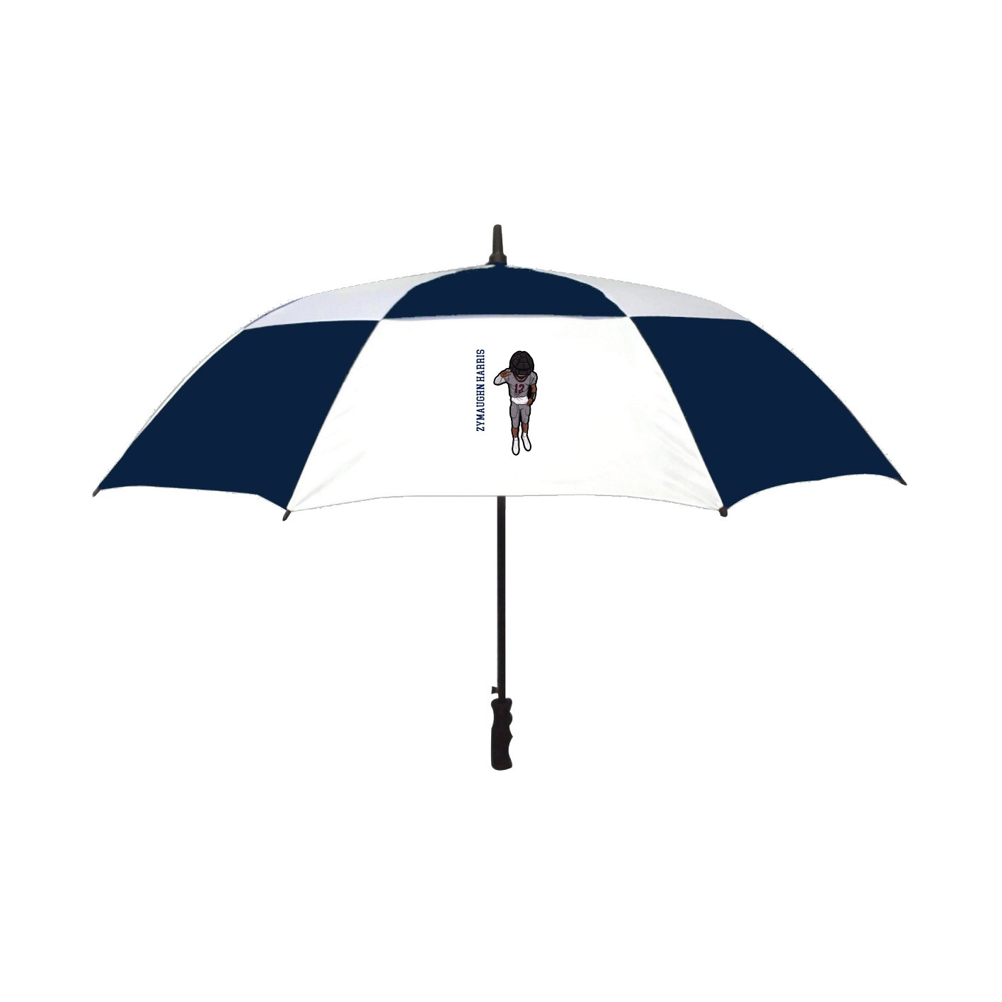Golf Umbrella — Name Vertical in Navy