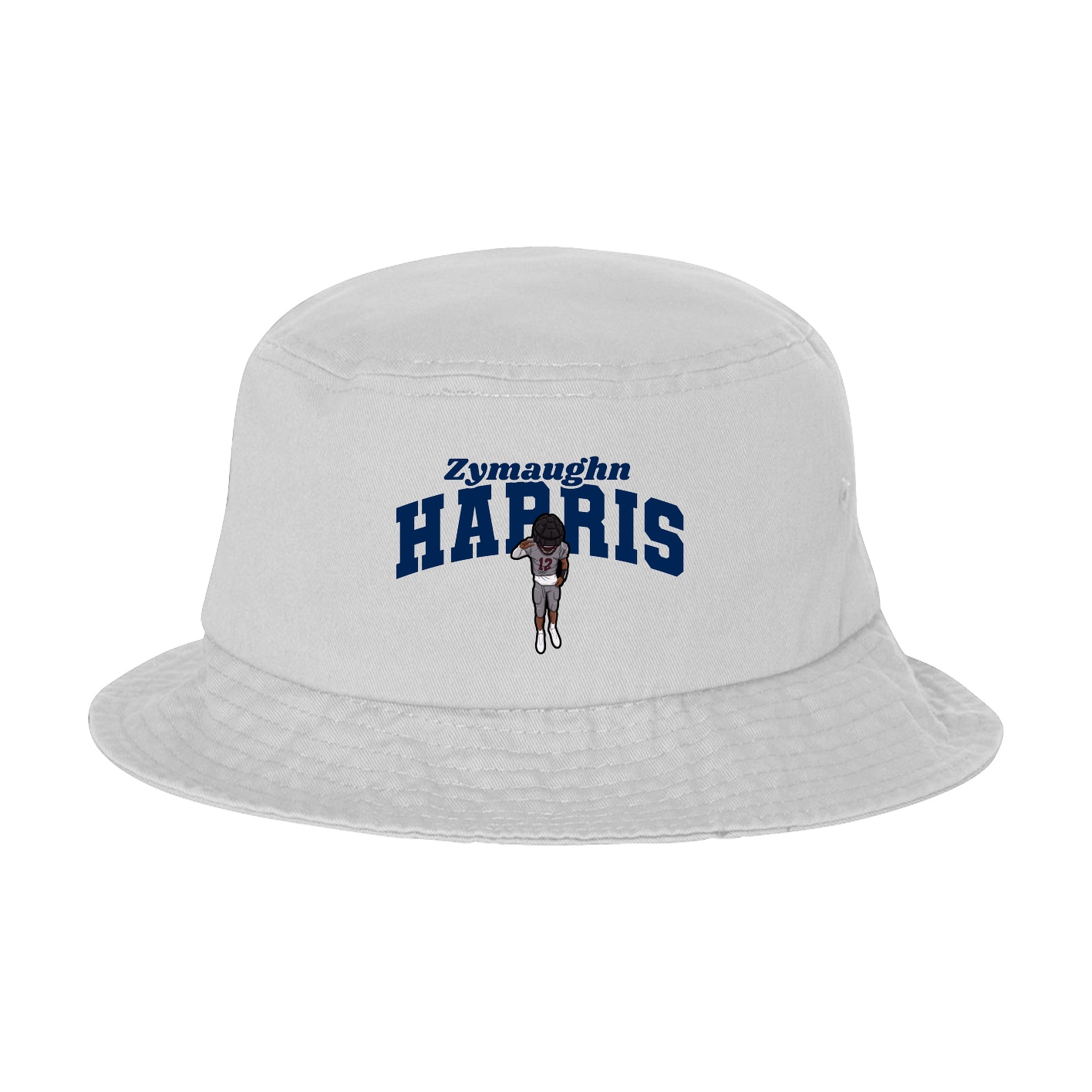Bucket Cap — Signature Arch in White