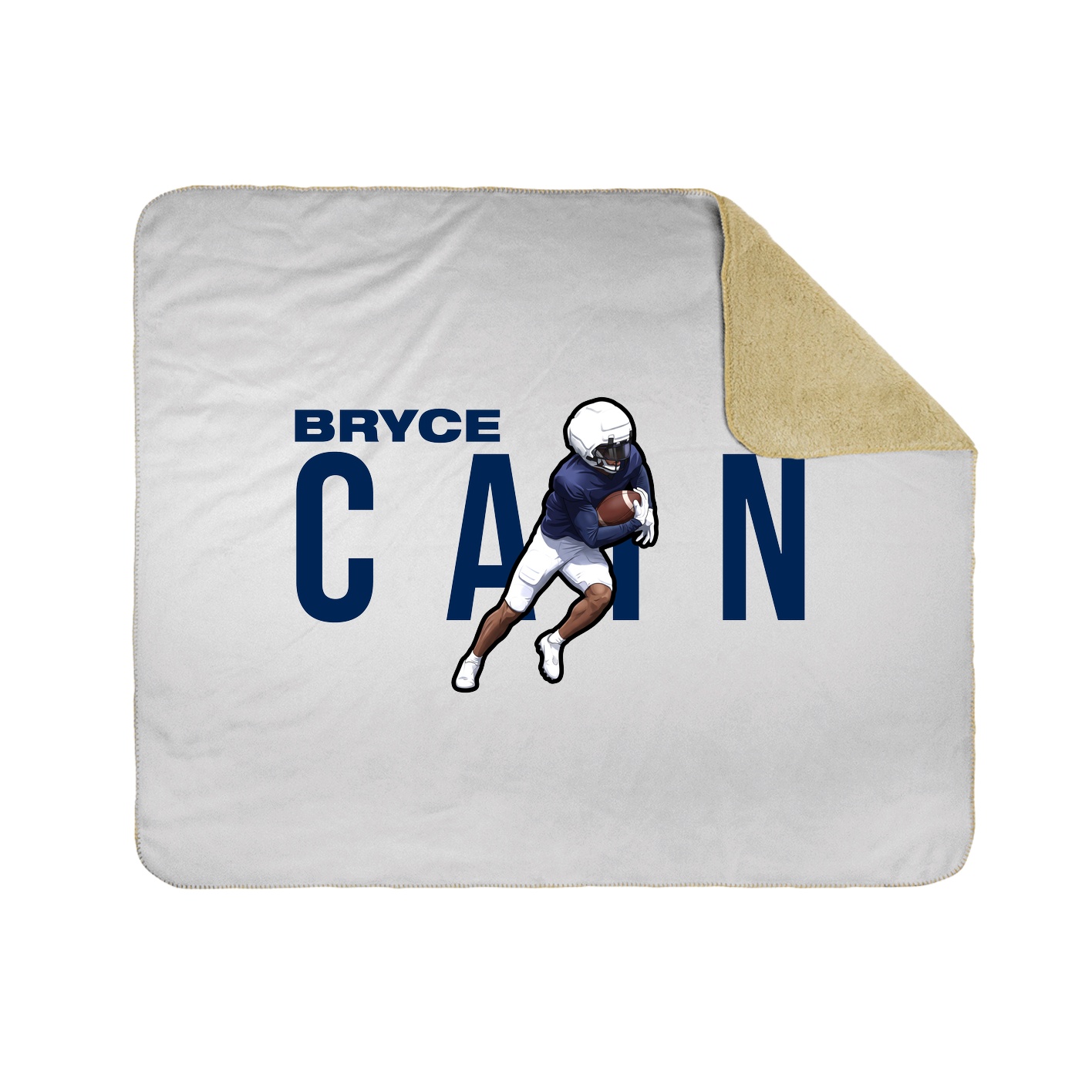 Throw Blanket — Player Name in White