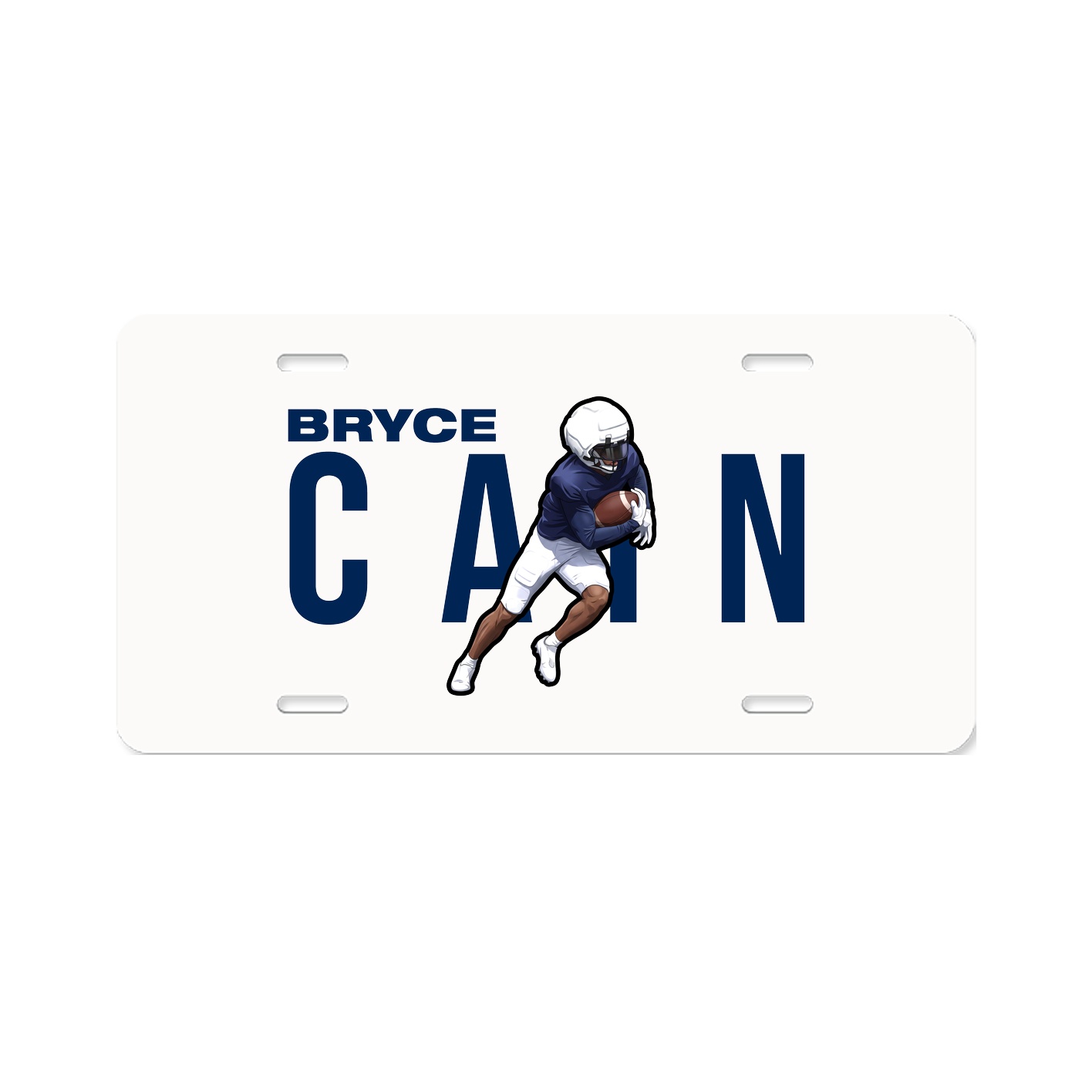 License Plate — Player Name in Classic