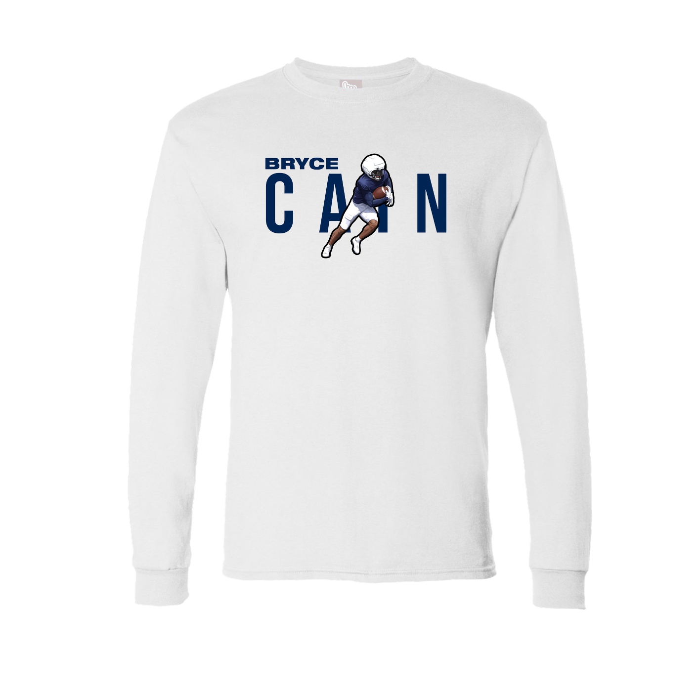 Long Sleeve Tee — Player Name in White