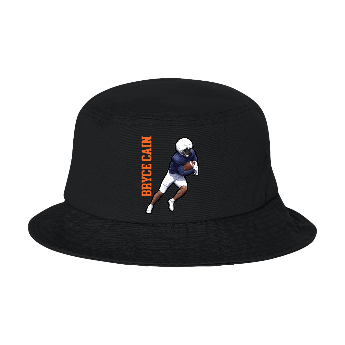 Bucket Cap — Name Vertical in Black