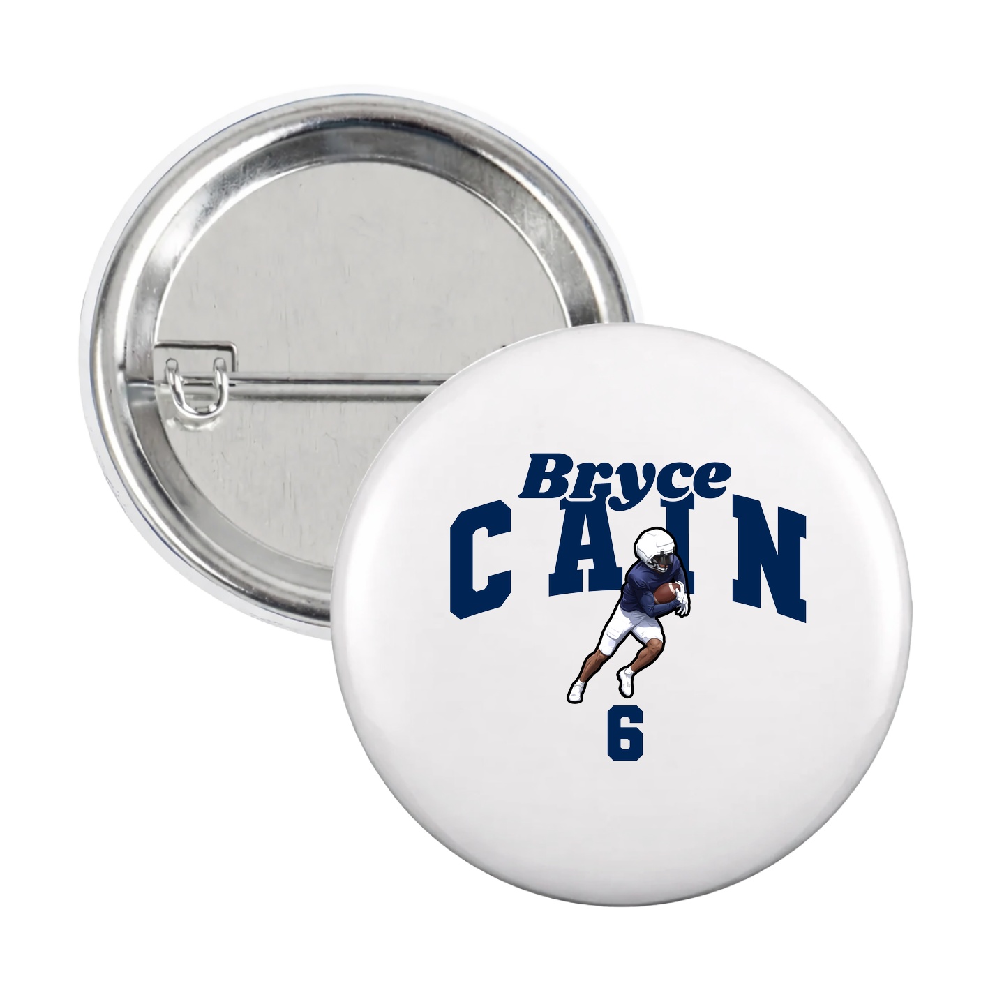 Game Day Button — Signature Arch in White