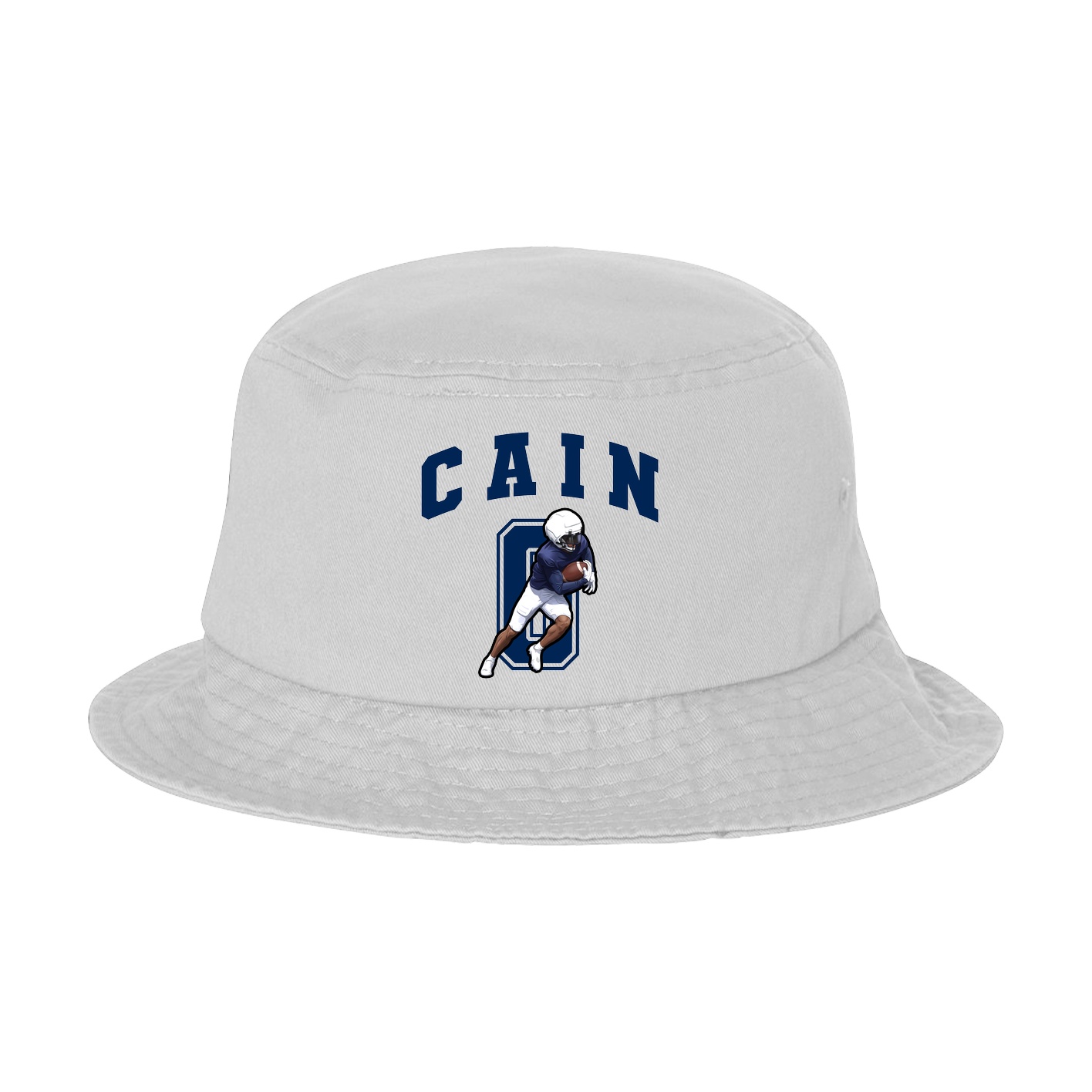 Bucket Cap — Number in White
