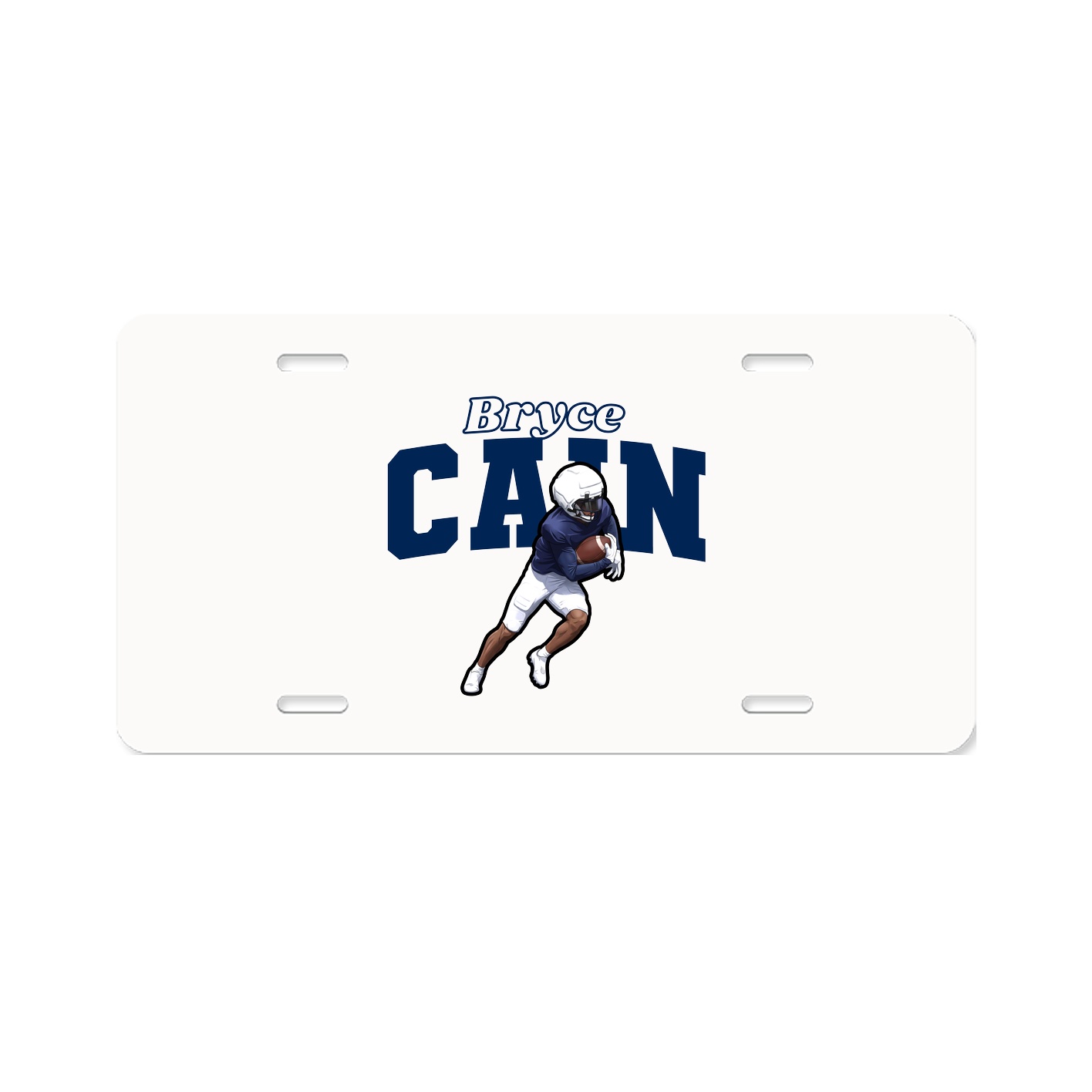 License Plate — Name Arch in Classic