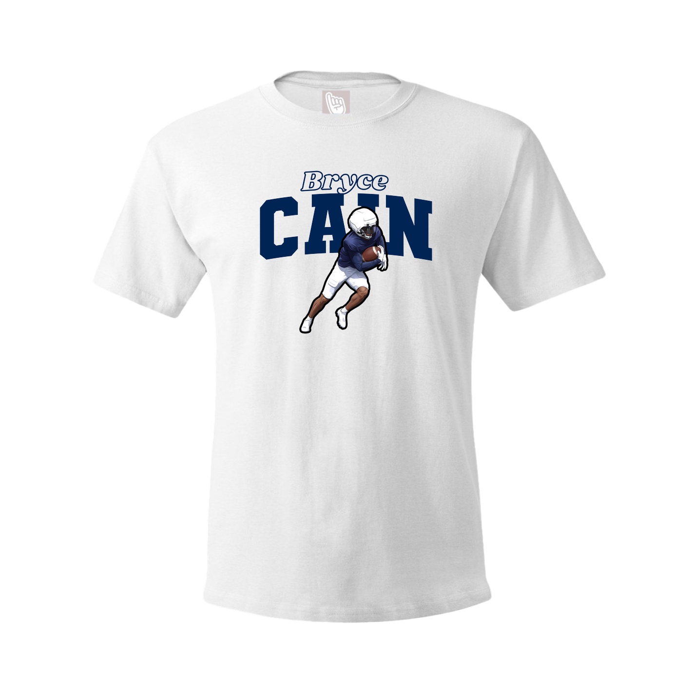 Youth Tee — Name Arch in White