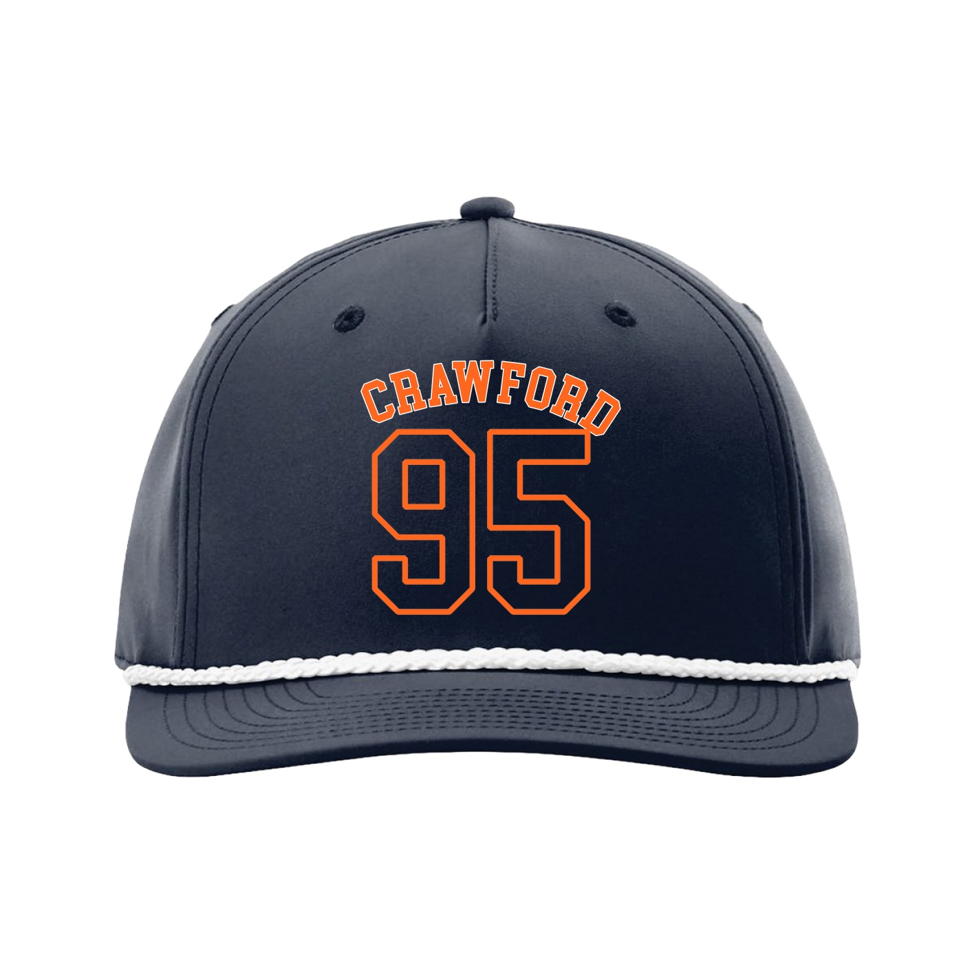 Five-Panel Classic Rope Cap — Shirsey Arch in Navy
