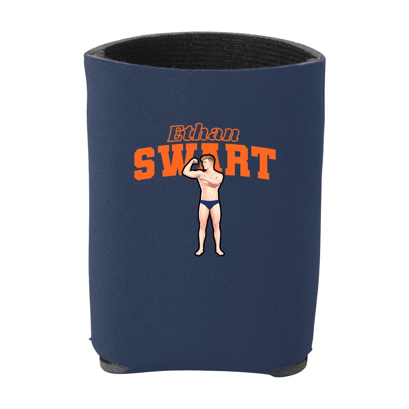 Can Holder — Name Arch in Navy