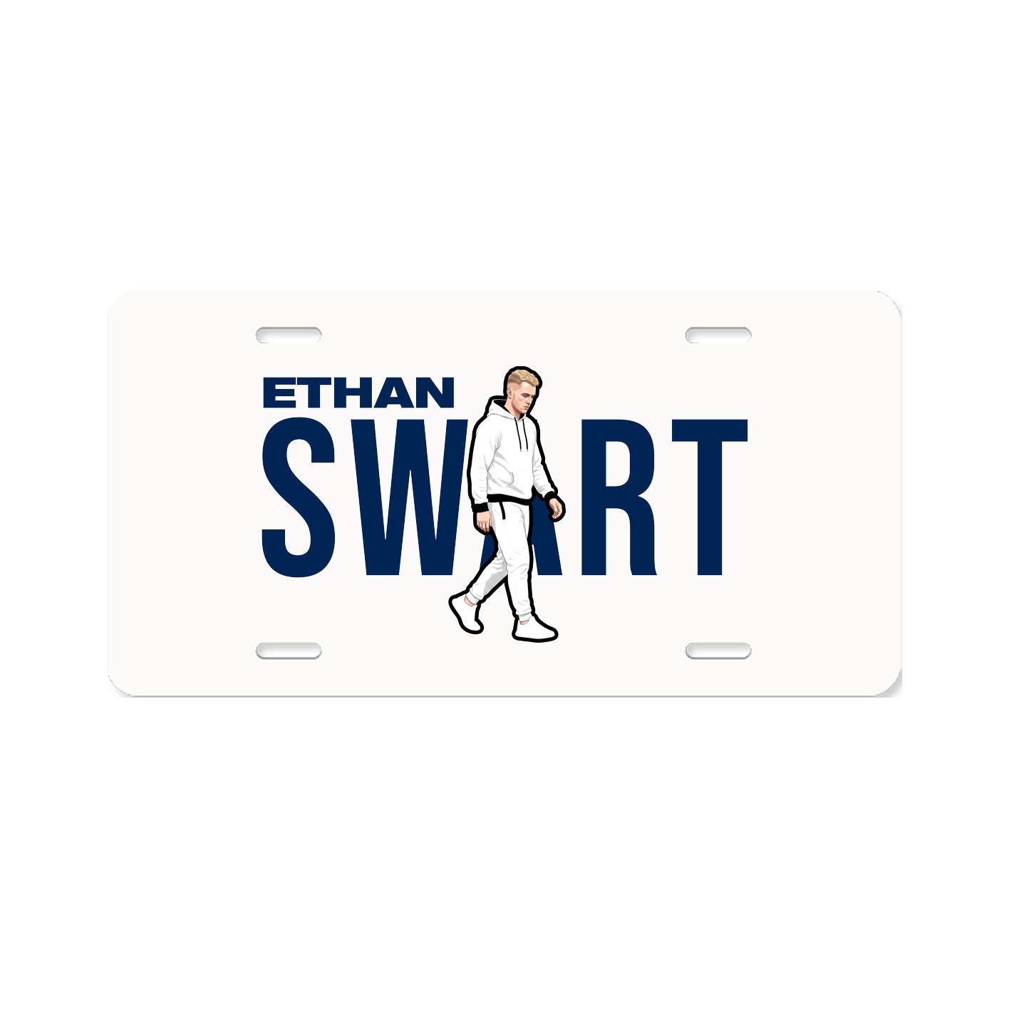 License Plate — Player Name in Classic