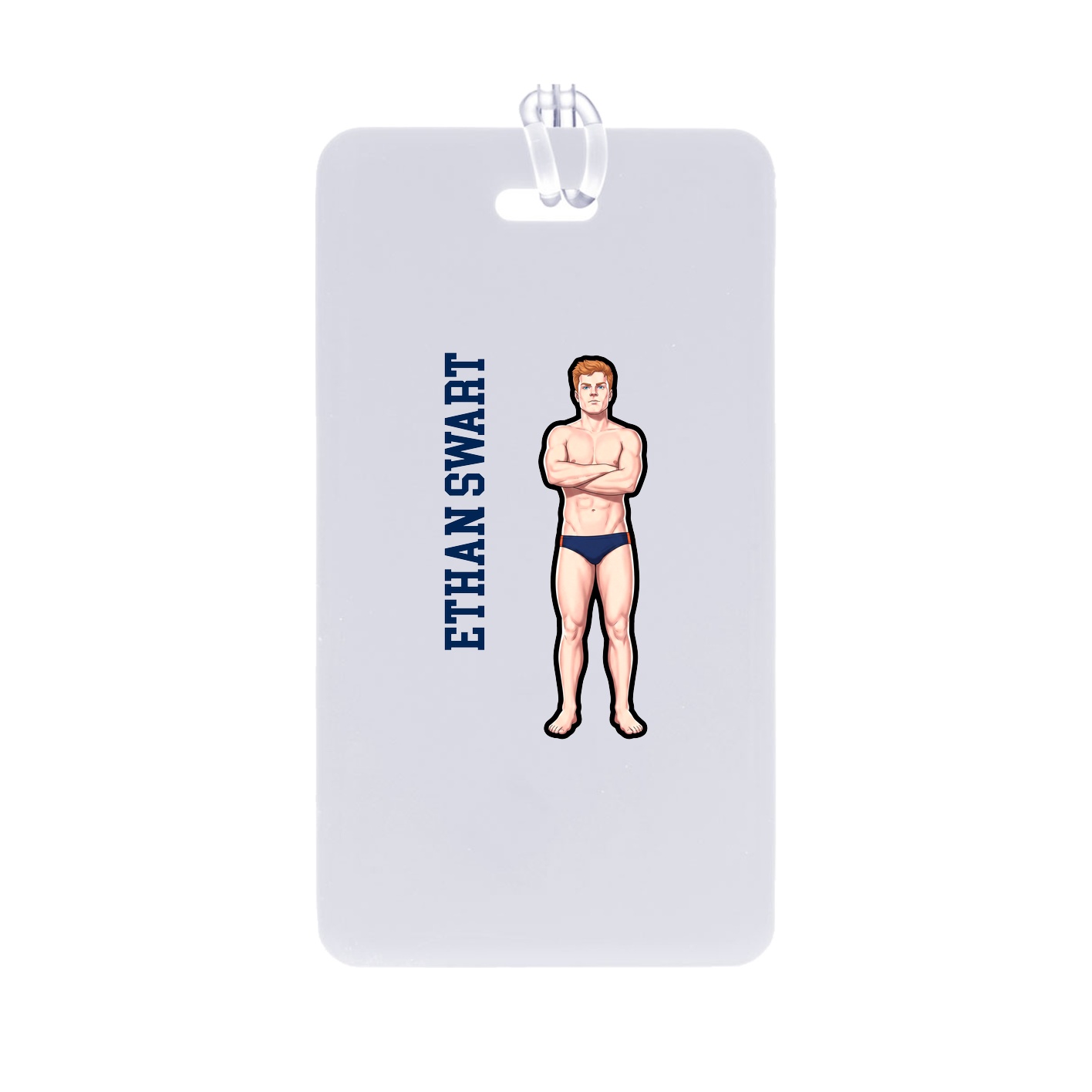 Bag Tag — Name Vertical in Classic