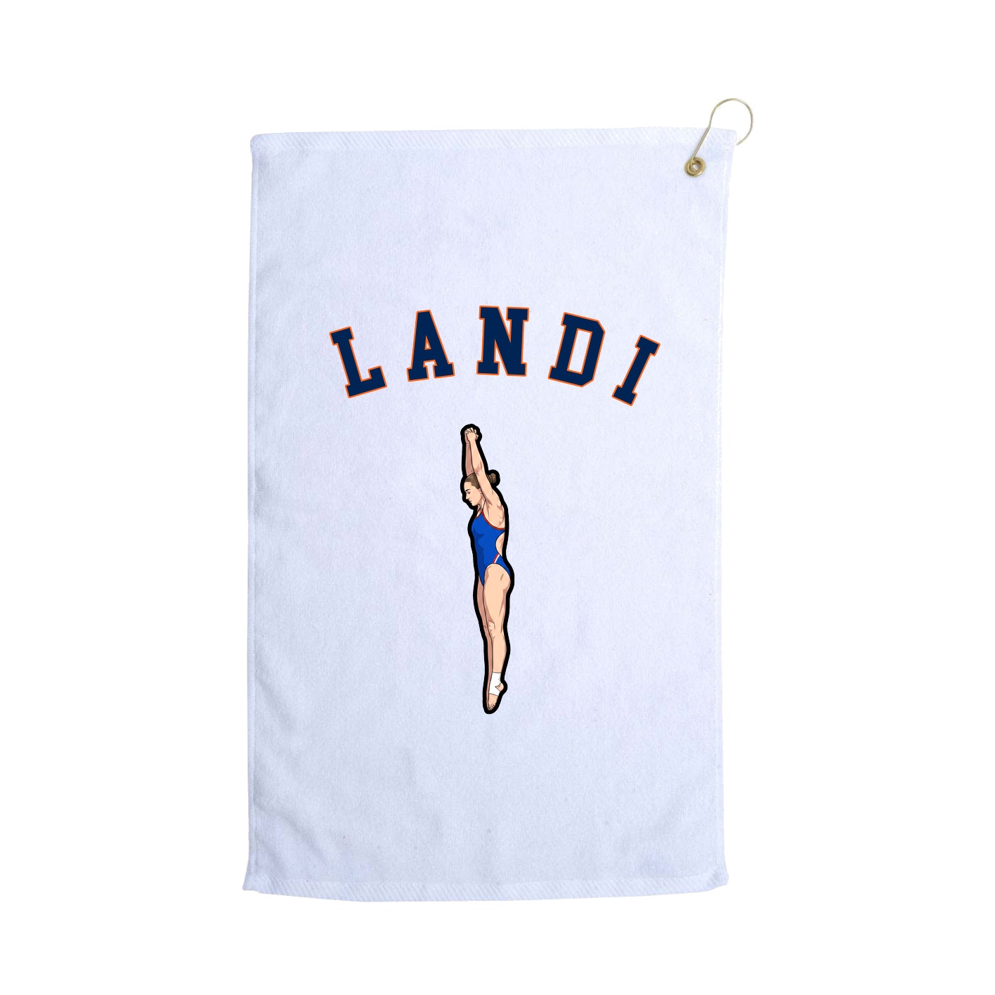 Golf Towel — Shirsey Arch in White
