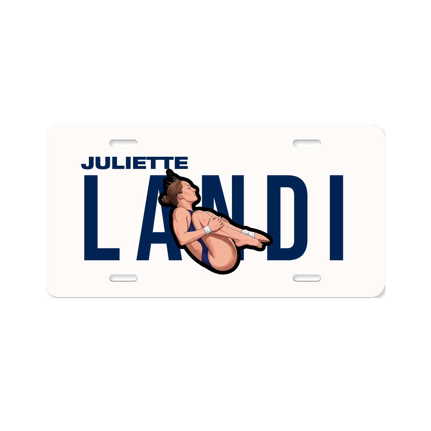 License Plate — Player Name in Classic