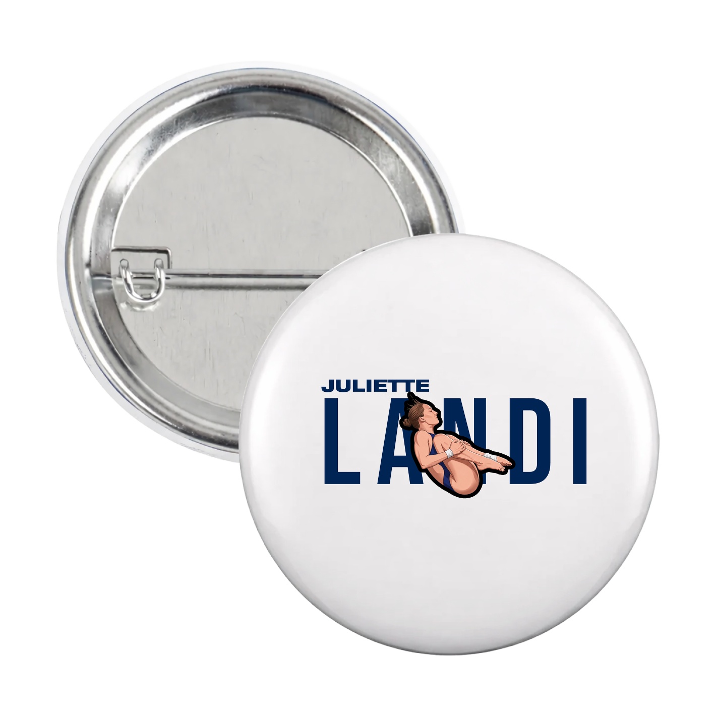 Game Day Button — Player Name in White
