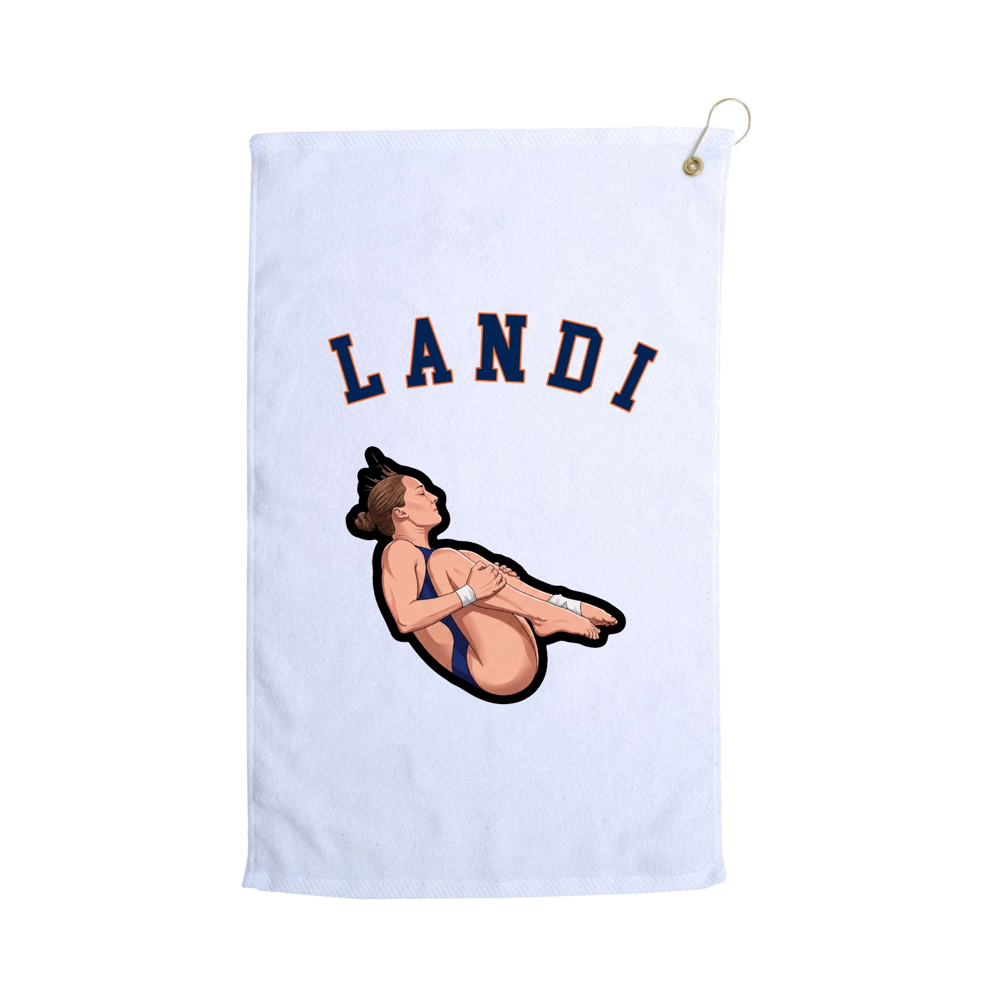 Golf Towel — Shirsey Arch in White