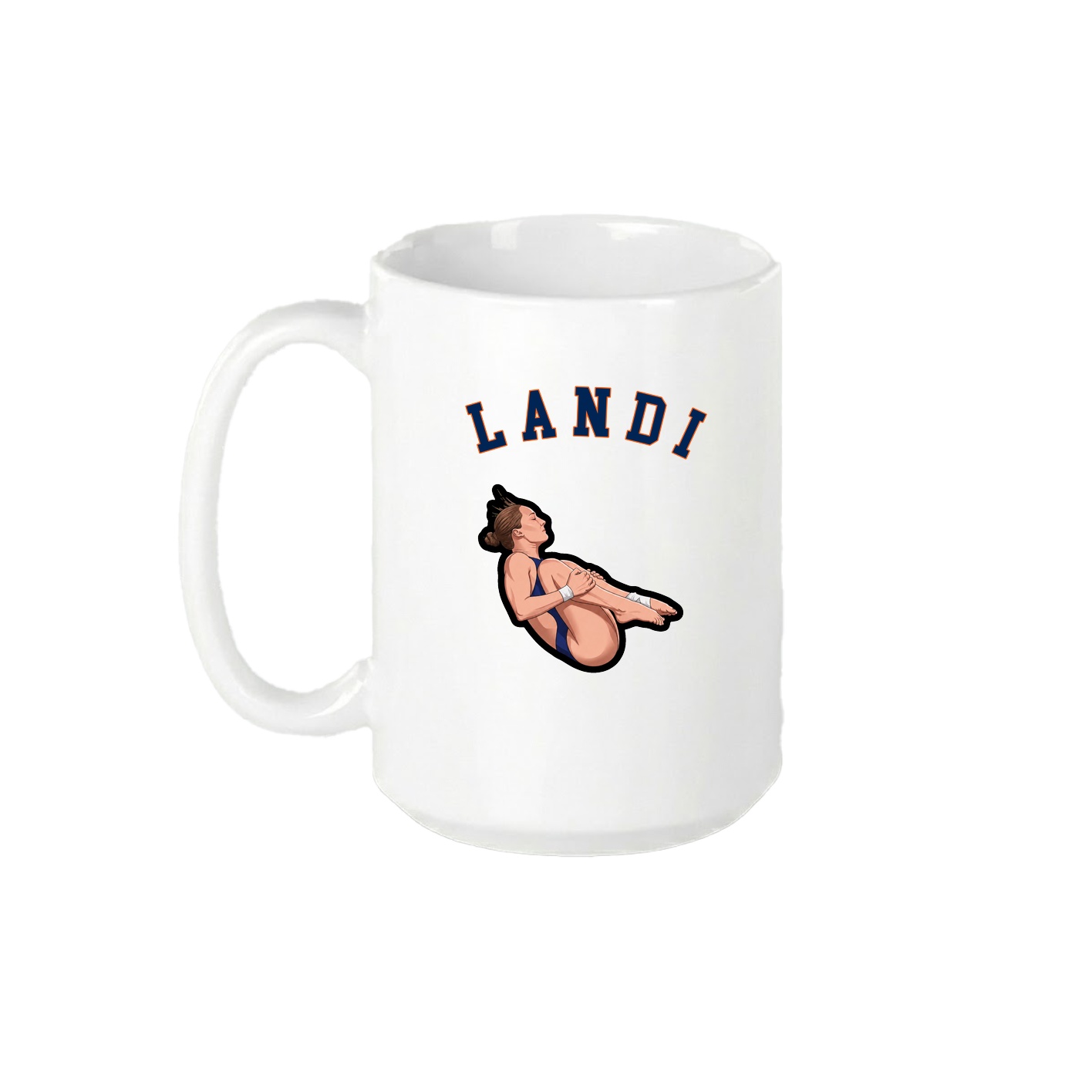 15oz Coffee Mug — Shirsey Arch in White