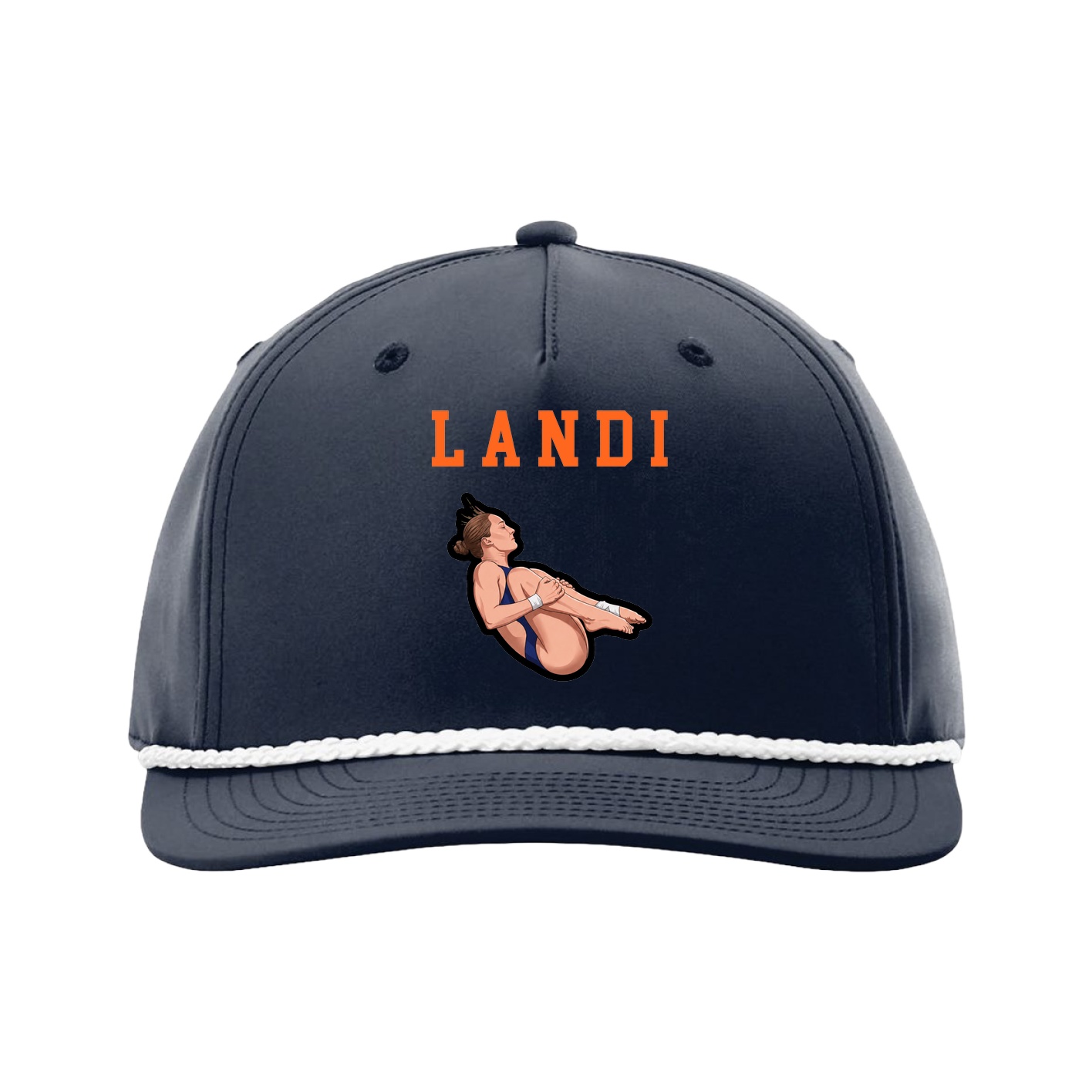 Five-Panel Classic Rope Cap — Shirsey in Navy
